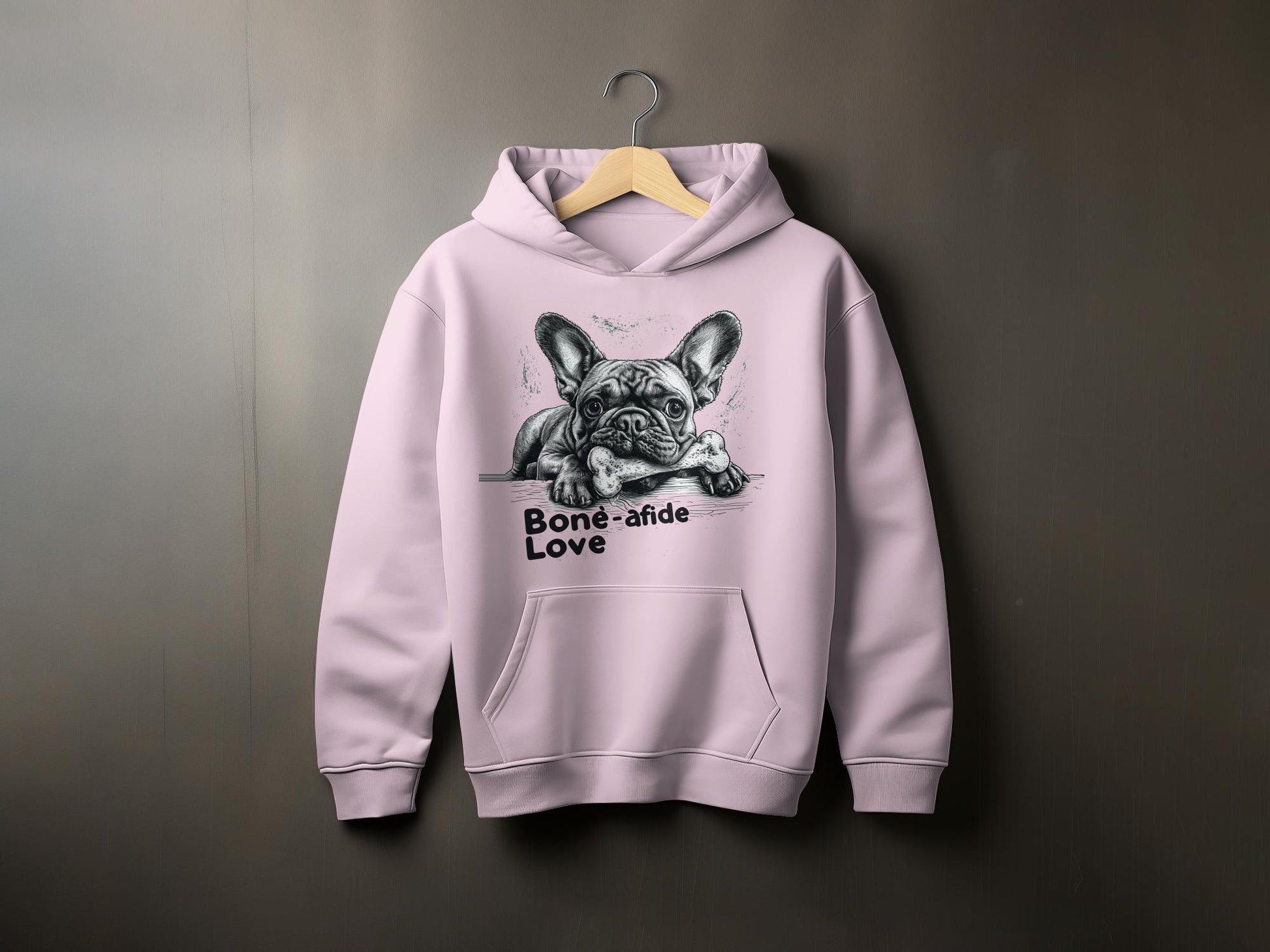 "Bone-afide Love" Unisex Hoodie - Frenchie Emporium