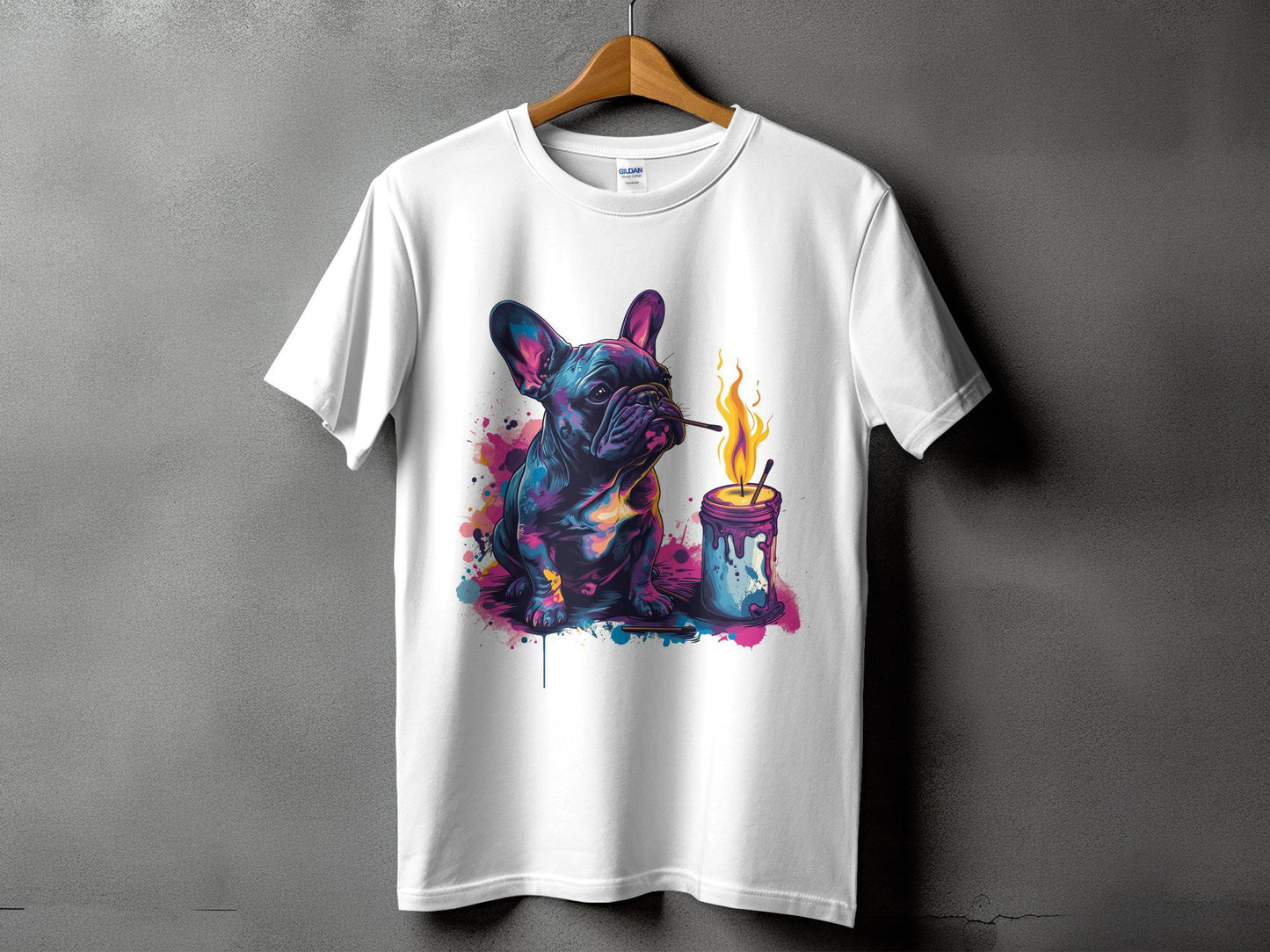 "Light My Fire French Bulldog" - Unisex T-Shirt - Frenchie Emporium