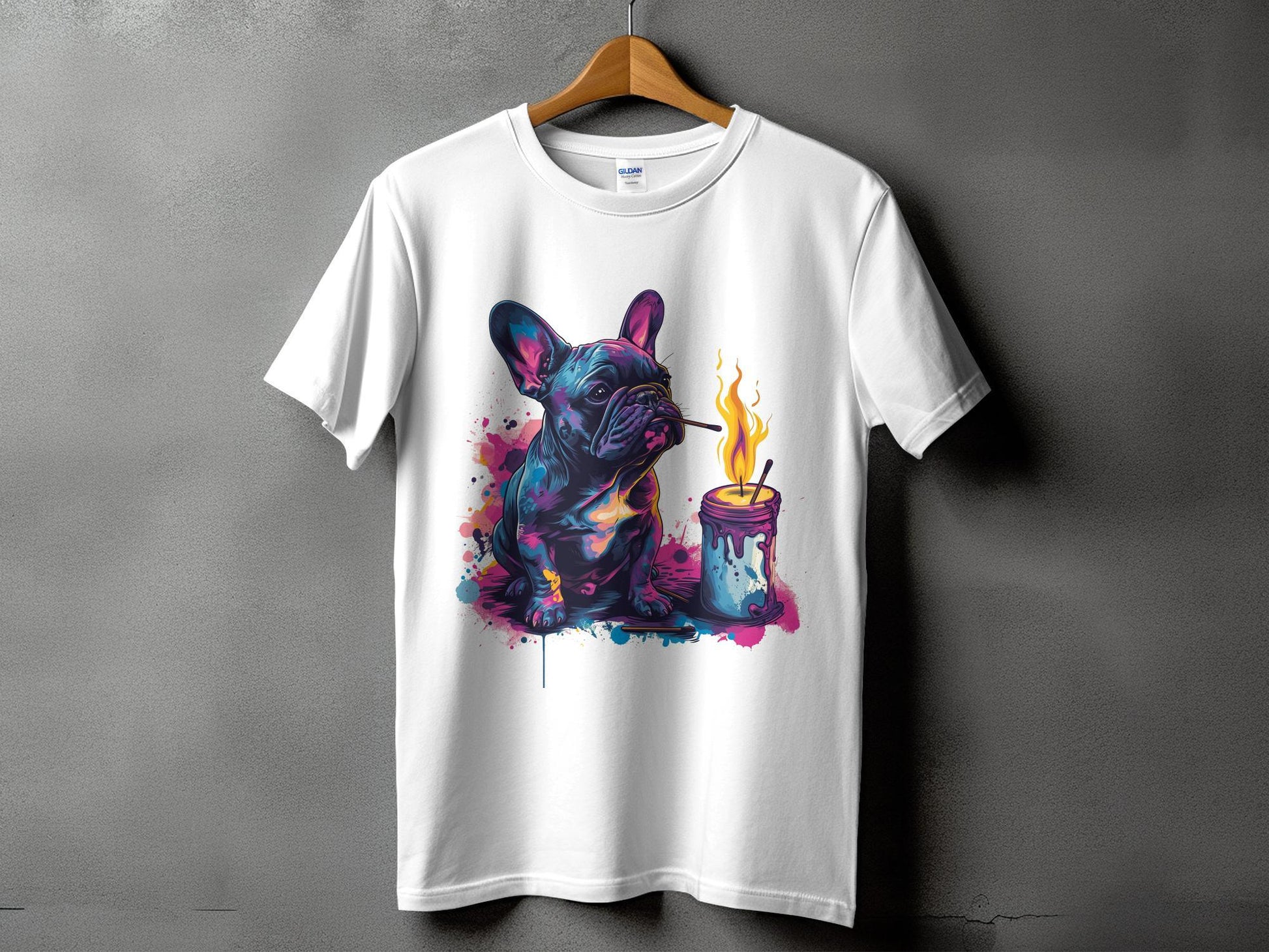 "Light My Fire French Bulldog" - Unisex T-Shirt - Frenchie Emporium