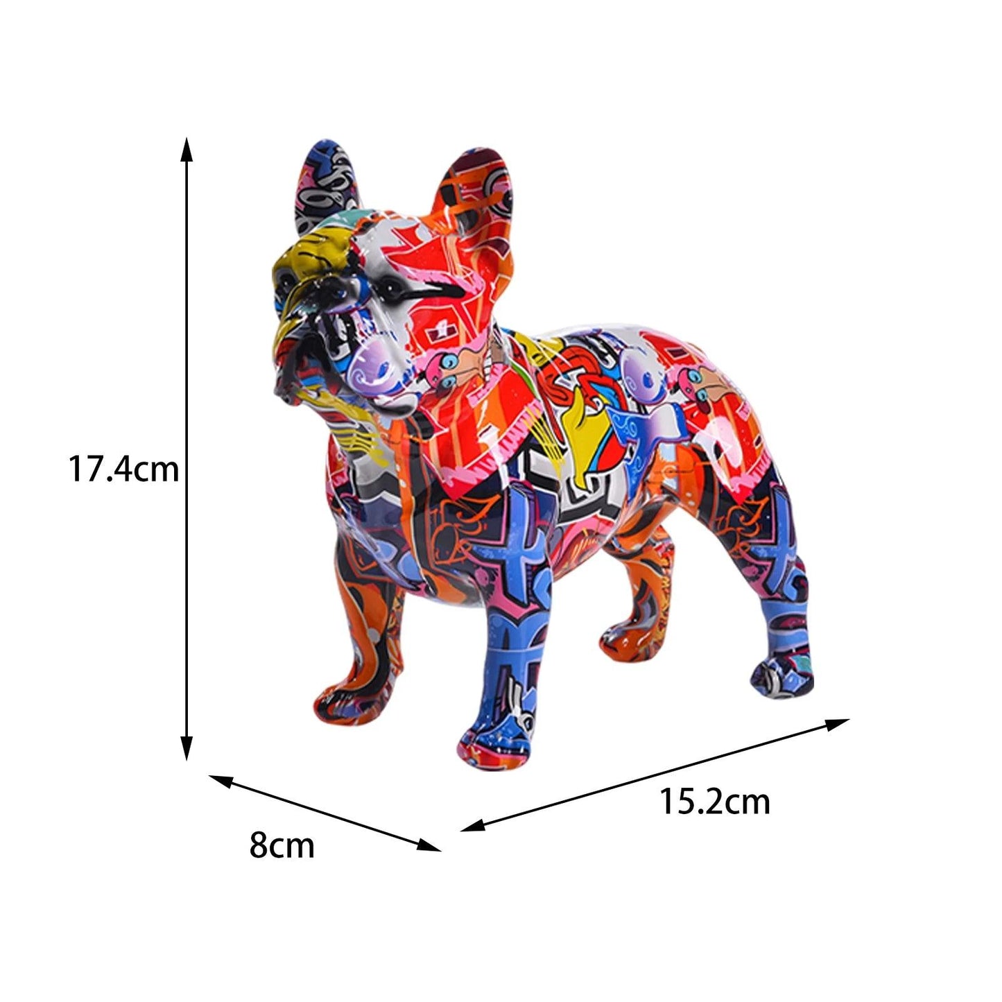 French Bulldog Graffiti Art Sculpture - Frenchie Emporium