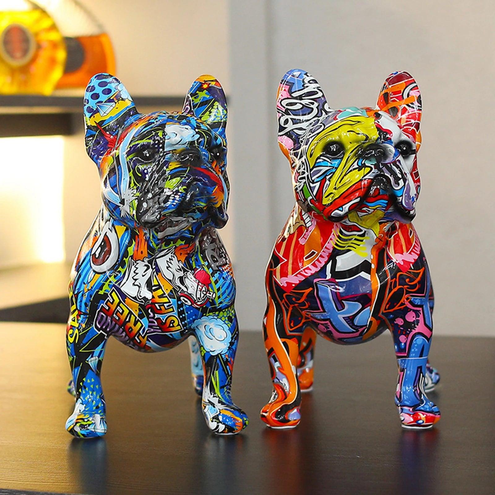 French Bulldog Graffiti Art Sculpture - Frenchie Emporium
