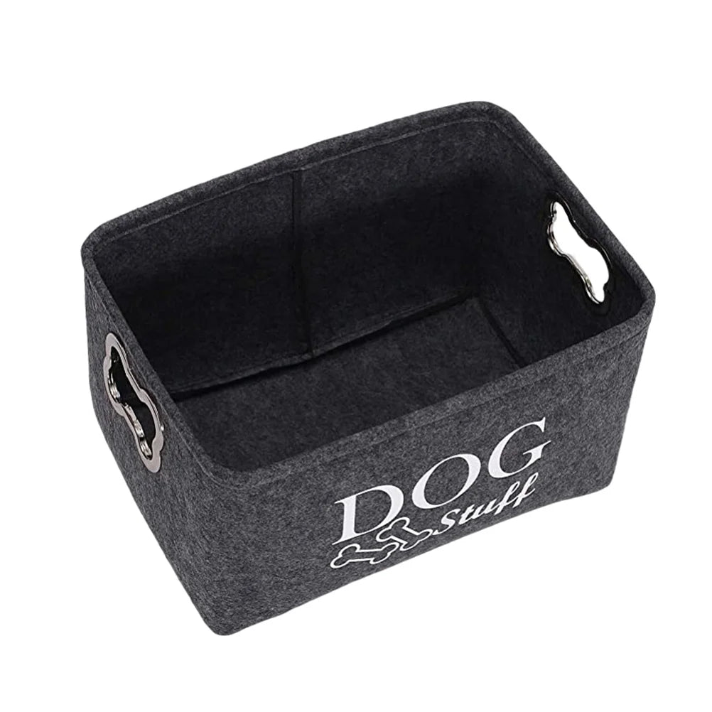Frenchie Storage Basket Box Collapsible Container for Dog Toy