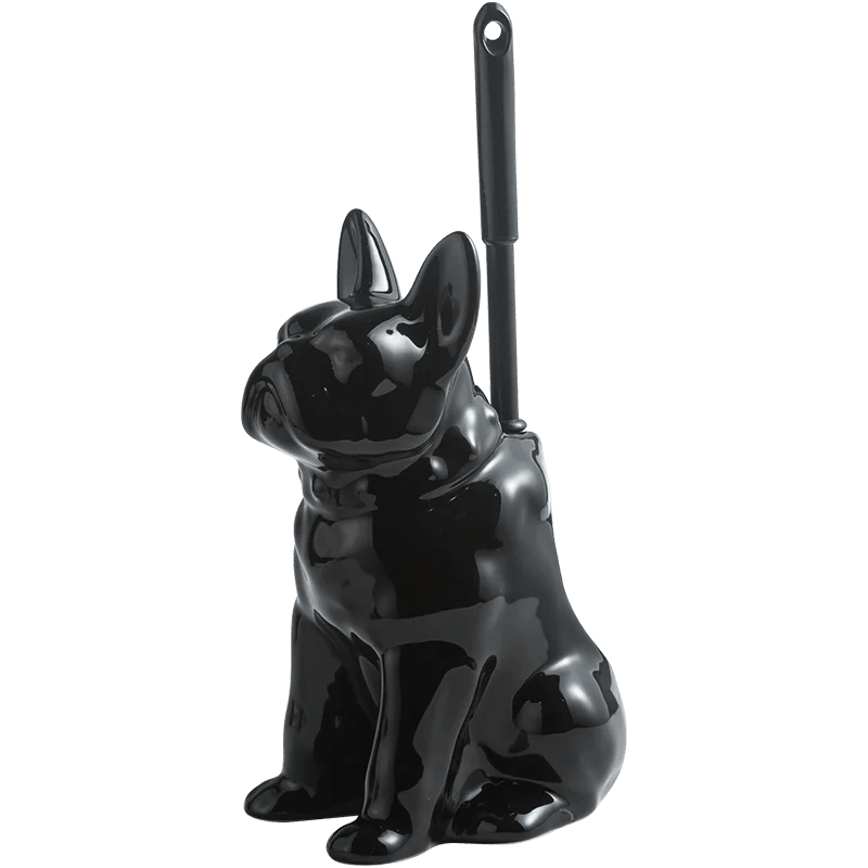 French Bulldog Ceramic Toilet Brush Holder - Frenchie Emporium