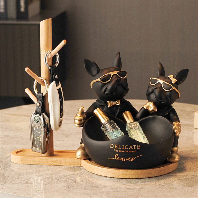 French Bulldog Decor- Resin Storage Bowl Table Ornament