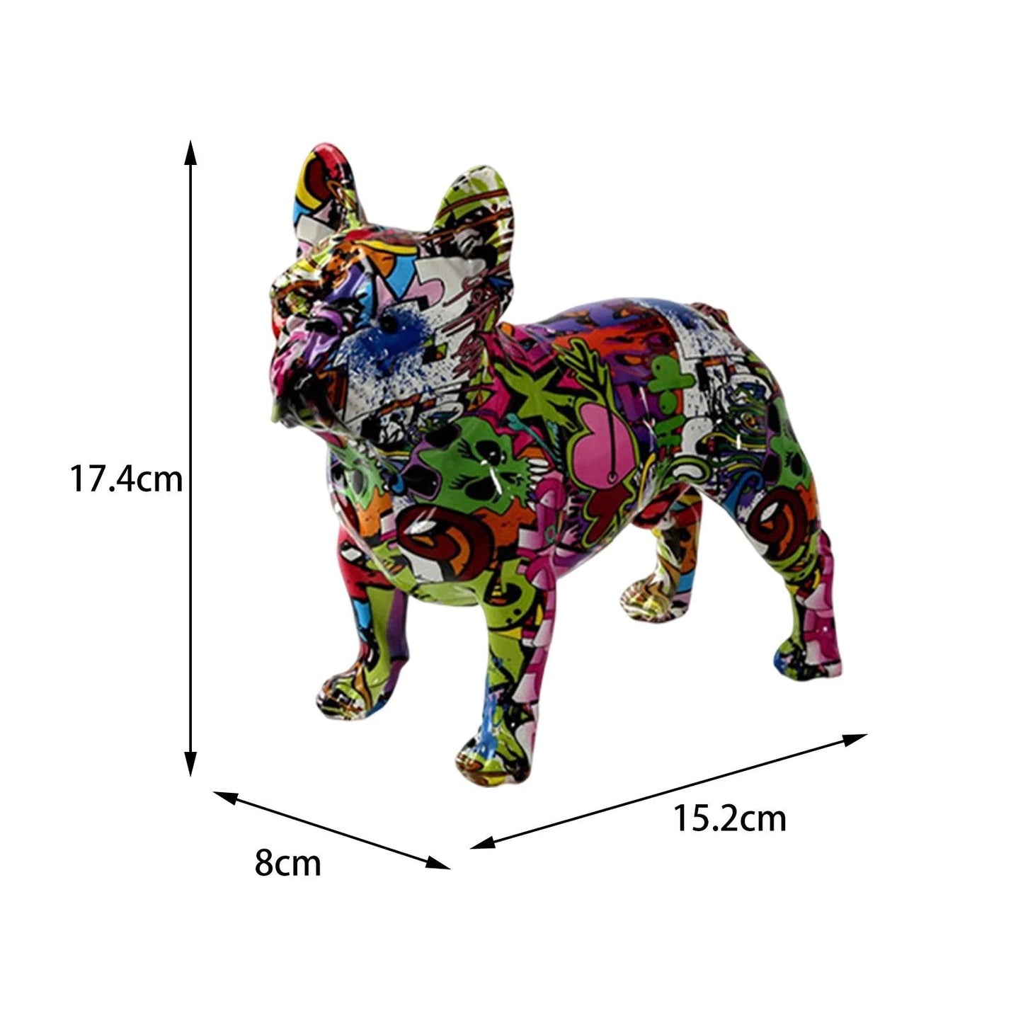 French Bulldog Graffiti Art Sculpture - Frenchie Emporium