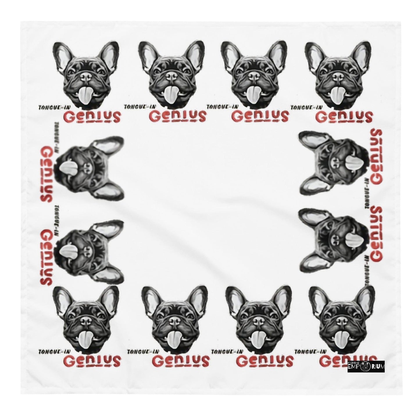 Frenchie Genius - All-over print bandana - Frenchie Emporium