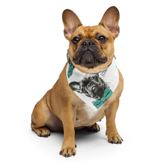 Frenchie Paws of Passion - All-over print bandana - Frenchie Emporium