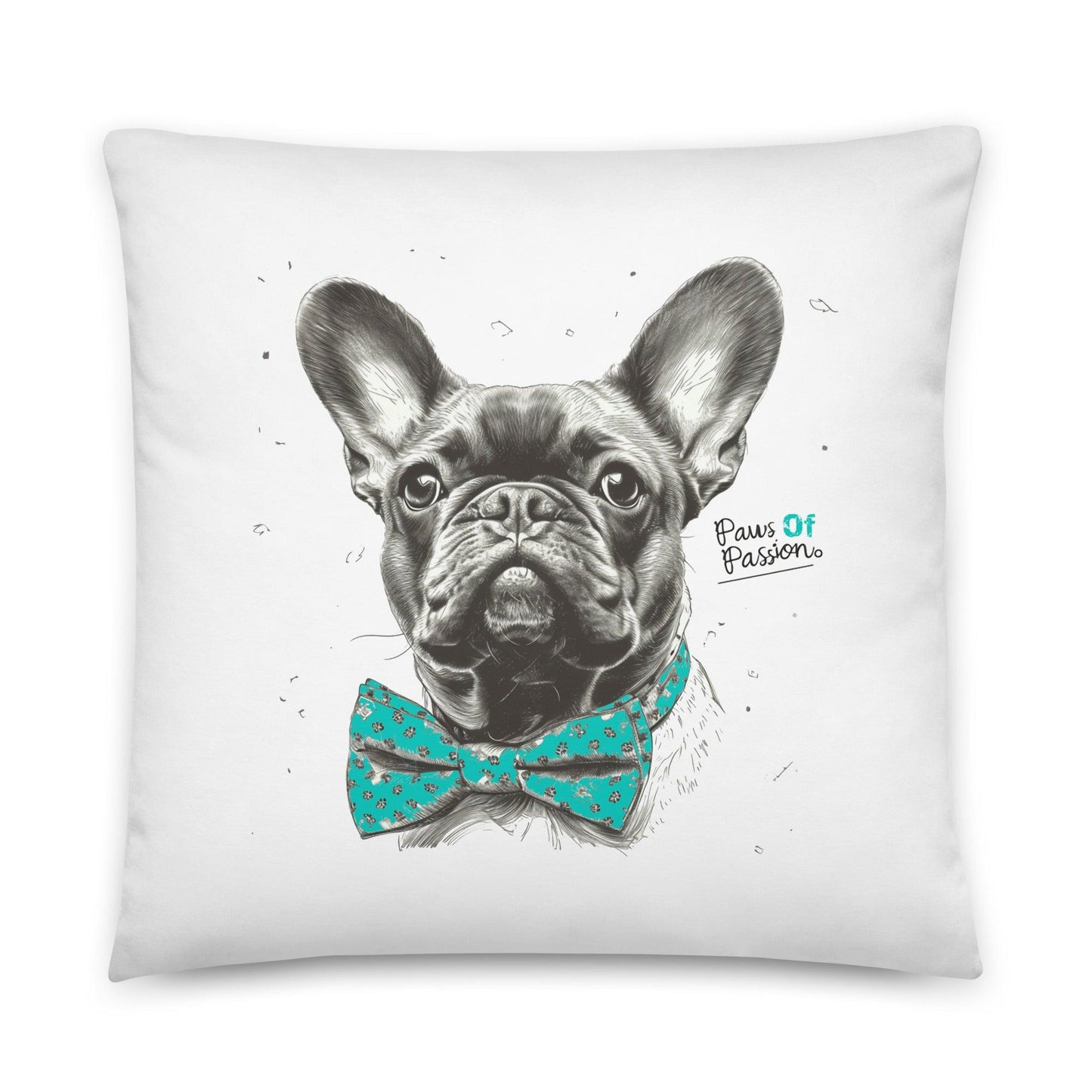 Frenchie 'Paws of Passion' Pillow - Frenchie Emporium