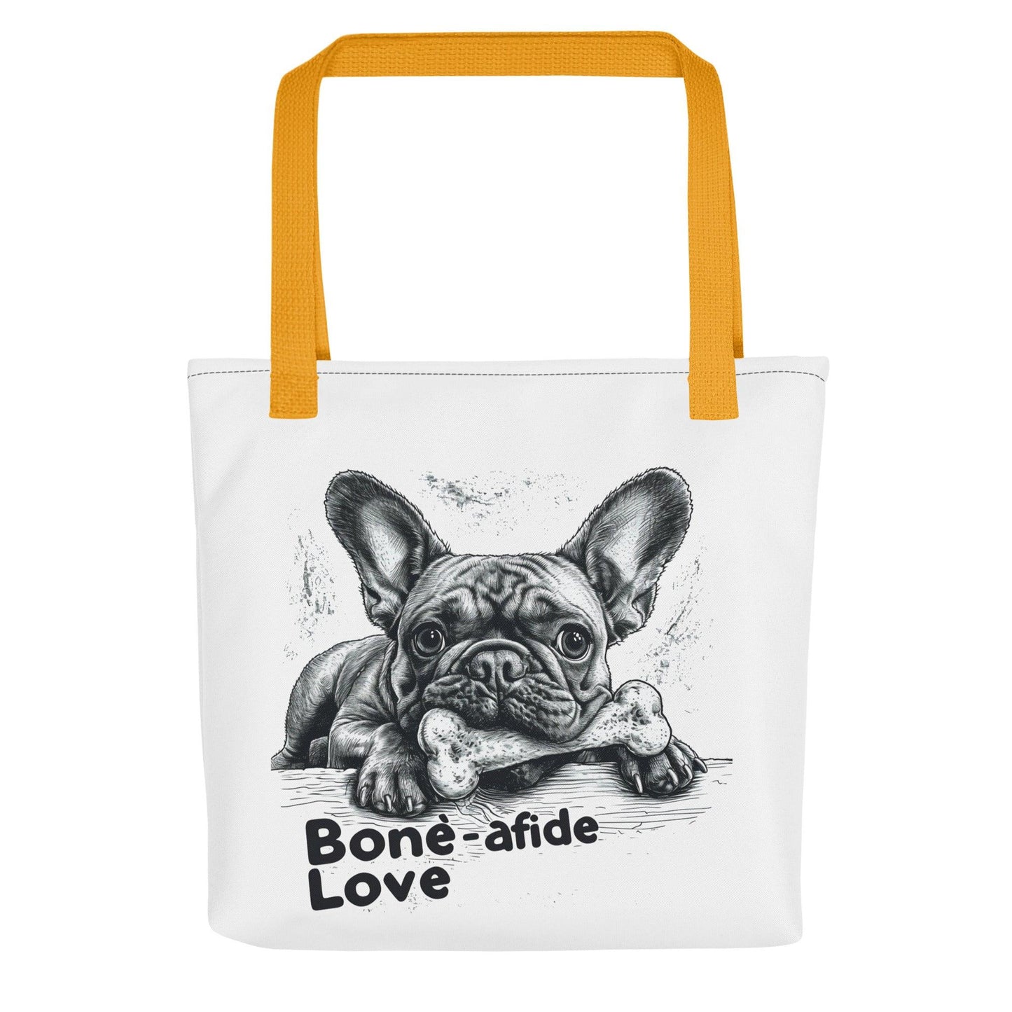 "Bone-afide Love" Frenchie Tote bag - Frenchie Emporium