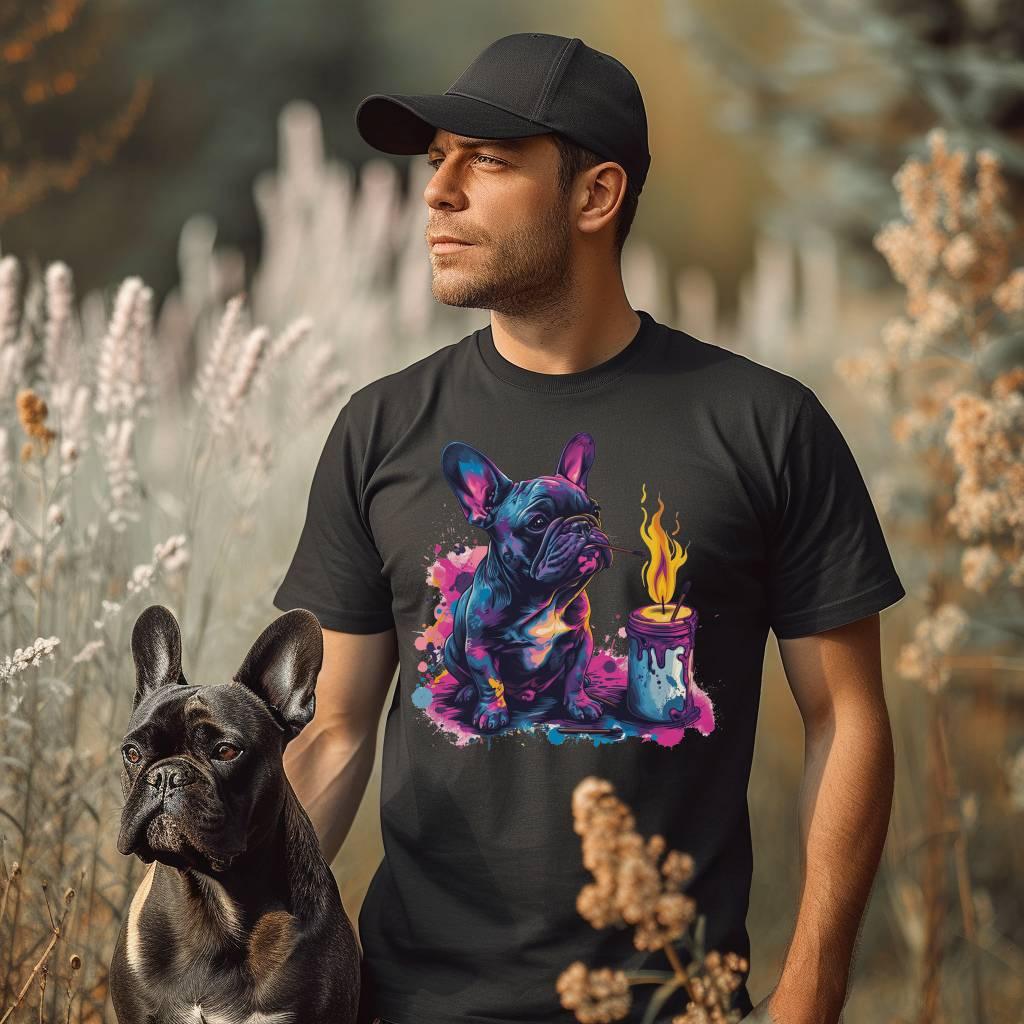 "Light My Fire French Bulldog" - Unisex T-Shirt - Frenchie Emporium