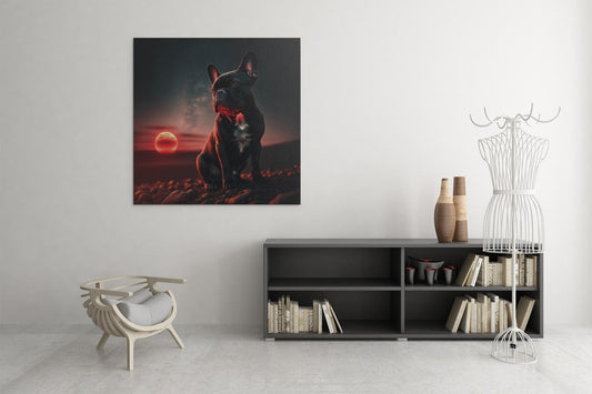Frenchie Twilight Canvas - Frenchie Emporium