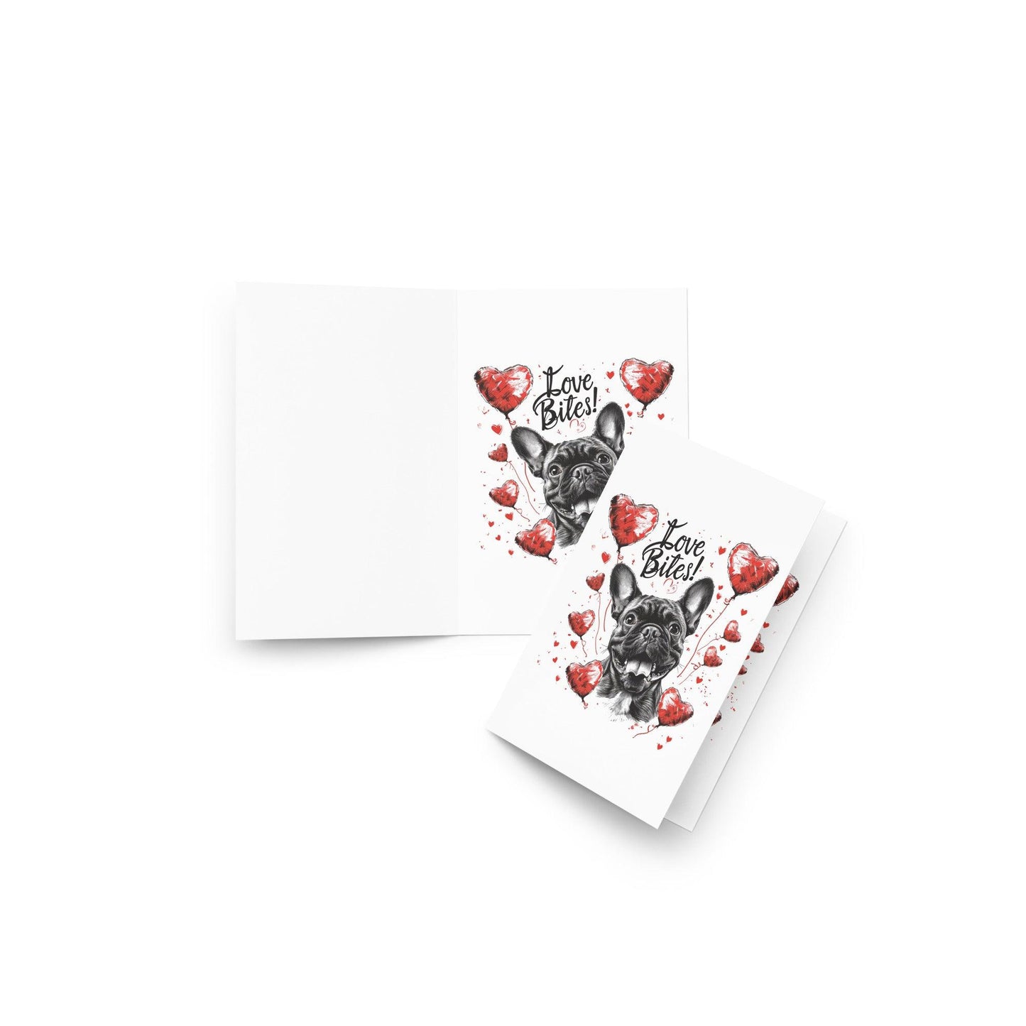"Love Bites!" Greeting card - Frenchie Emporium