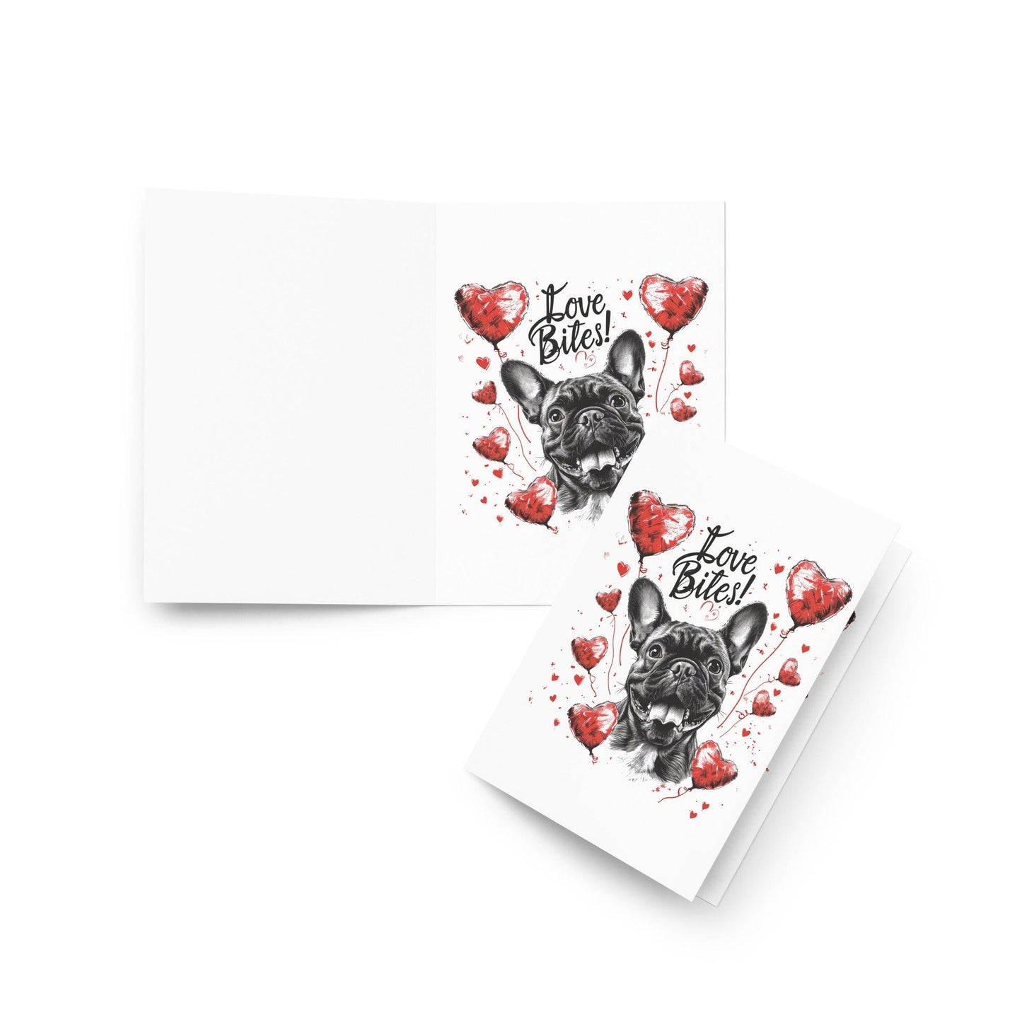 "Love Bites!" Greeting card - Frenchie Emporium