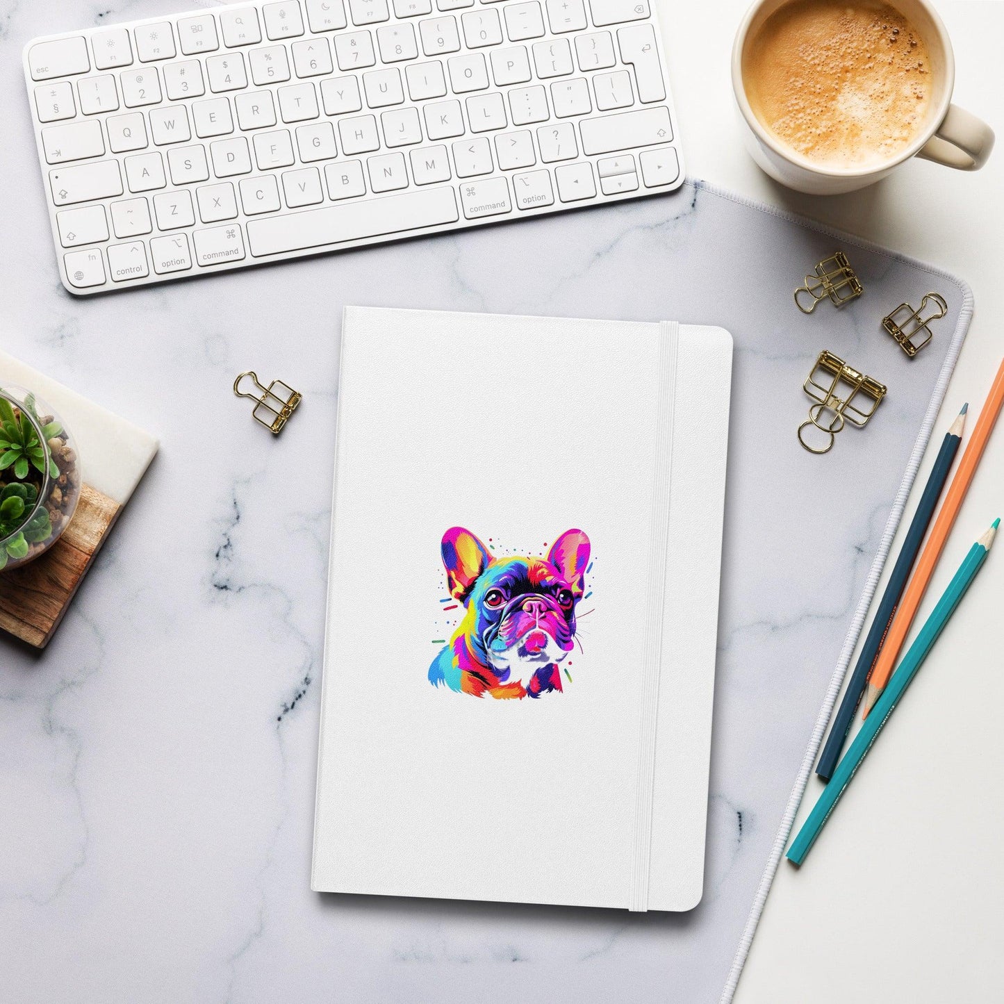 Hardcover bound notebook Frenchie - Frenchie Emporium