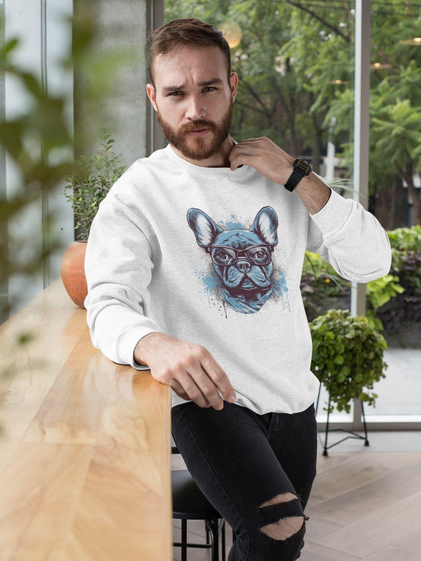 Hipster Frenchie - Unisex Sweatshirt - Frenchie Emporium