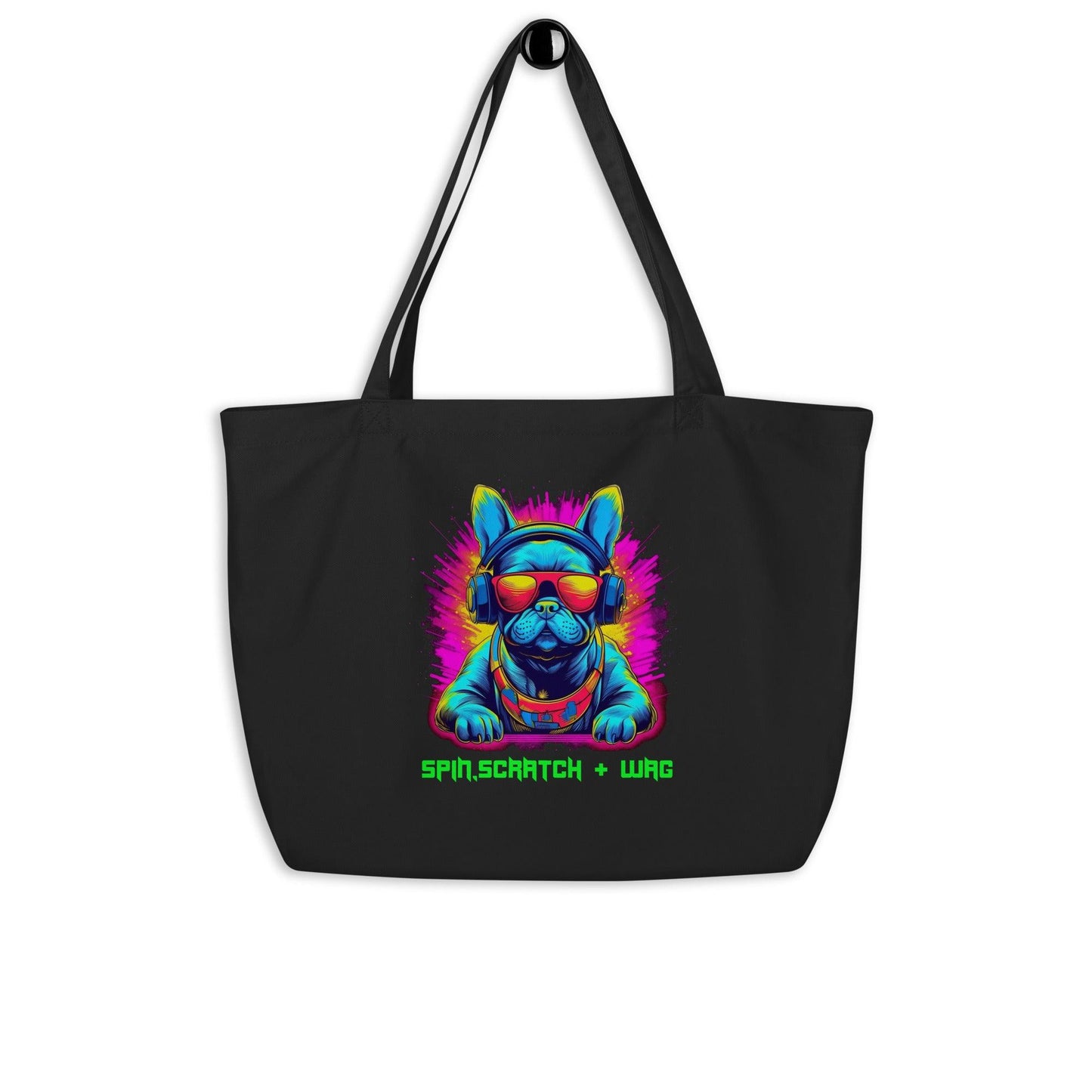 Frenchie "Spin, Scratch & Wag" Eco-Friendly Tote Bag - Frenchie Emporium