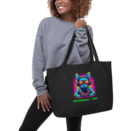 Frenchie "Spin, Scratch & Wag" Eco-Friendly Tote Bag - Frenchie Emporium