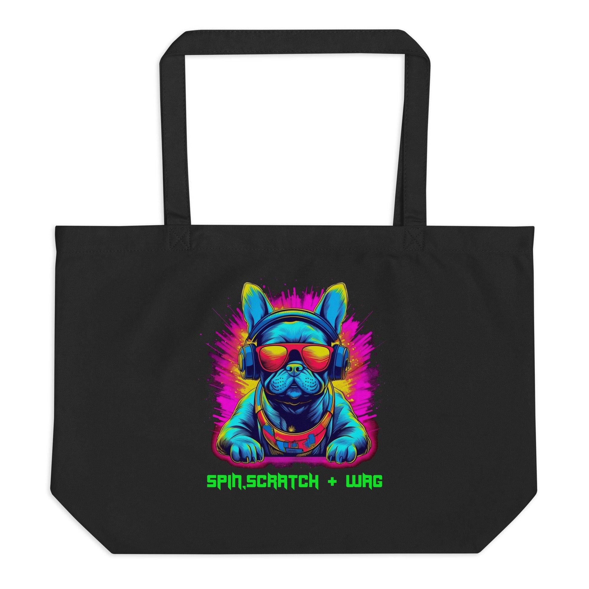 Frenchie "Spin, Scratch & Wag" Eco-Friendly Tote Bag - Frenchie Emporium