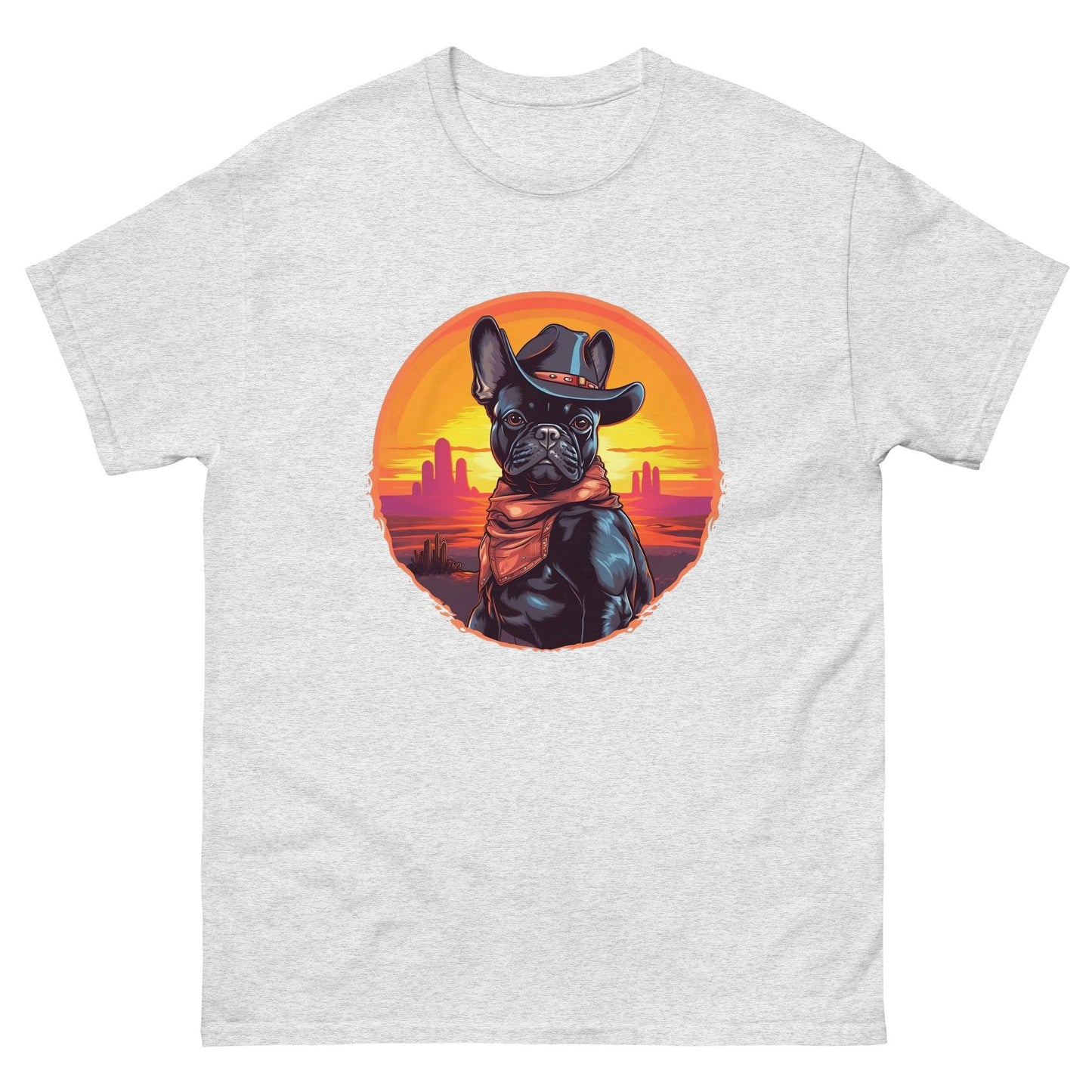 Wild West Cowboy Style Frenchie T-shirt - Frenchie Emporium