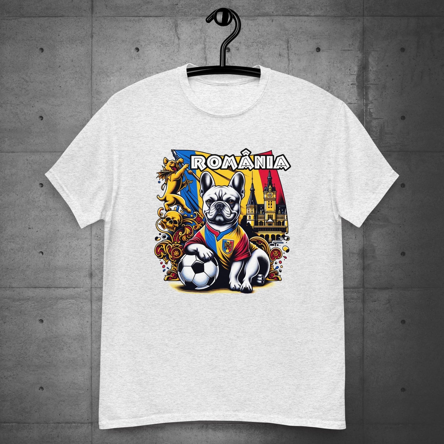 Frenchie Romanian Football Unisex T-Shirt! - Frenchie Emporium