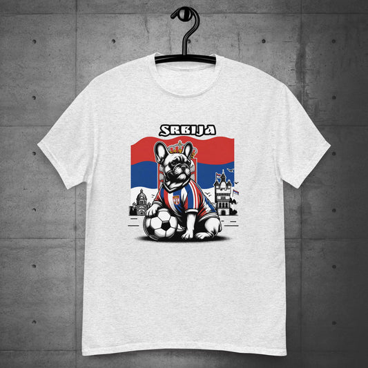 Frenchie Serbia Football Unisex T-Shirt
