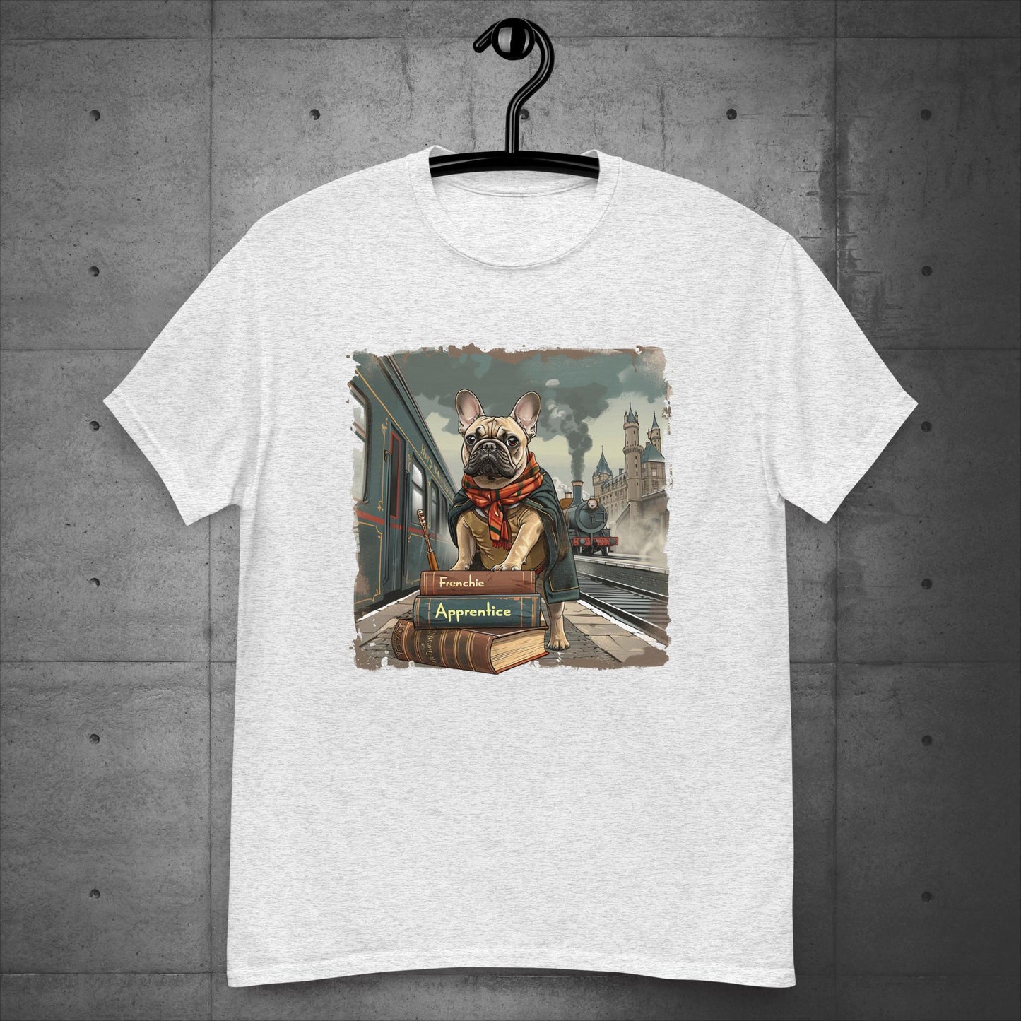 Unisex French Bulldog "Train to Wizardry" T-Shirt - Frenchie Emporium