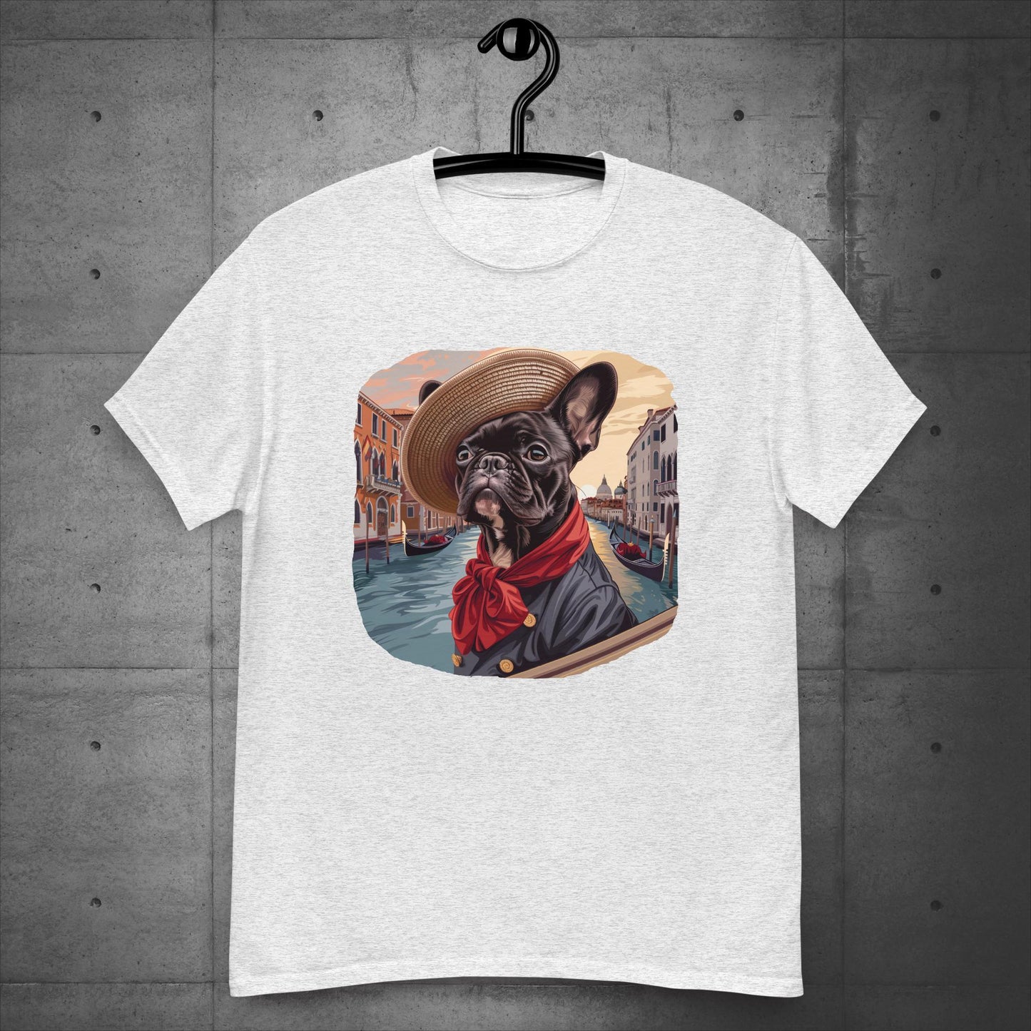 Frenchie Gondolier in Venice - Unisex T-Shirt - Frenchie Emporium