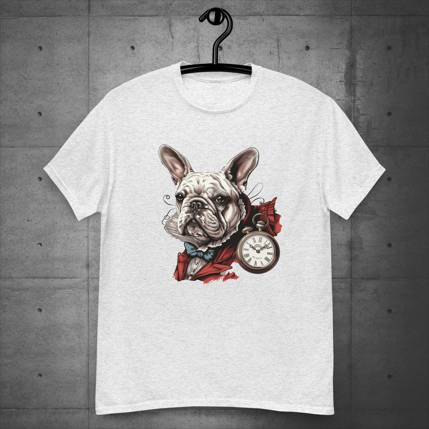 Alice in Wonderland White Rabbit Frenchie - Unisex T-Shirt - Frenchie Emporium