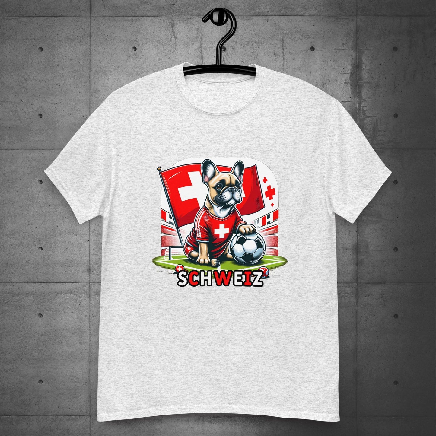 Frenchie Schweiz Football Fan - Unisex T-Shirt - Frenchie Emporium