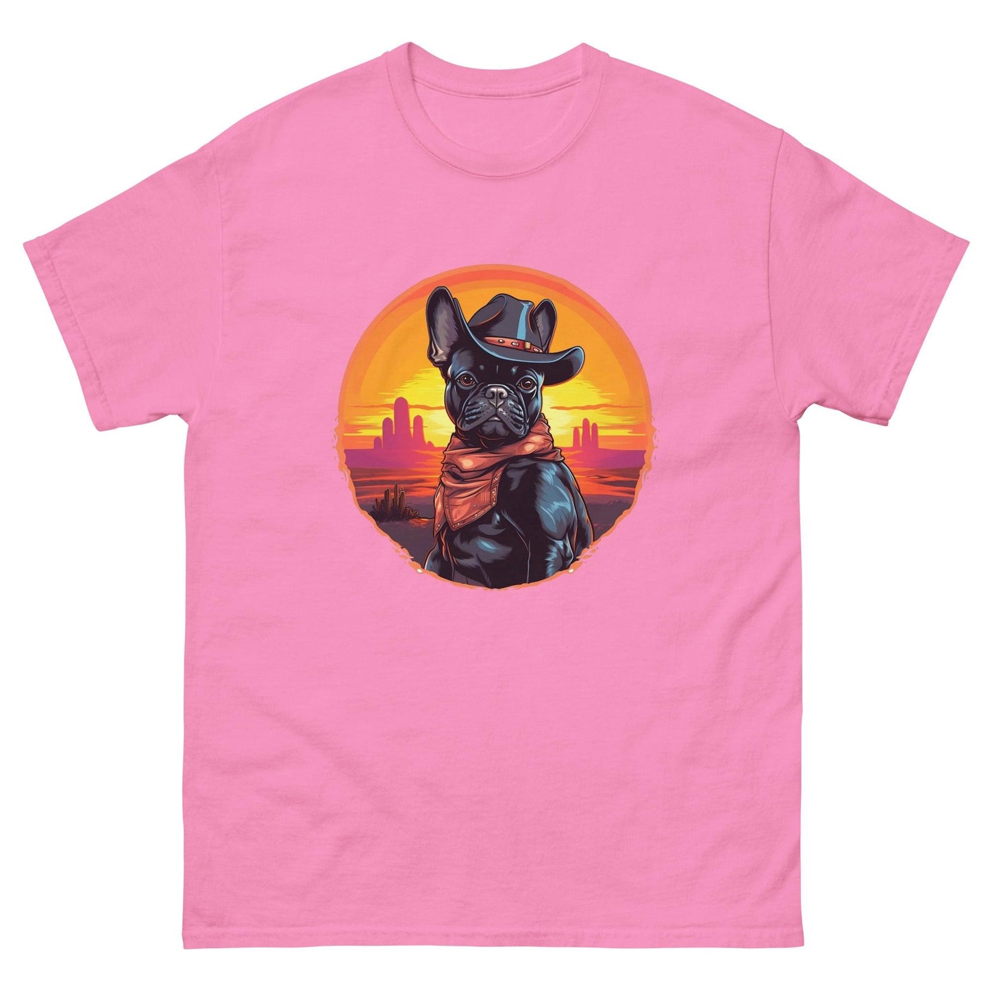 Wild West Cowboy Style Frenchie T-shirt - Frenchie Emporium