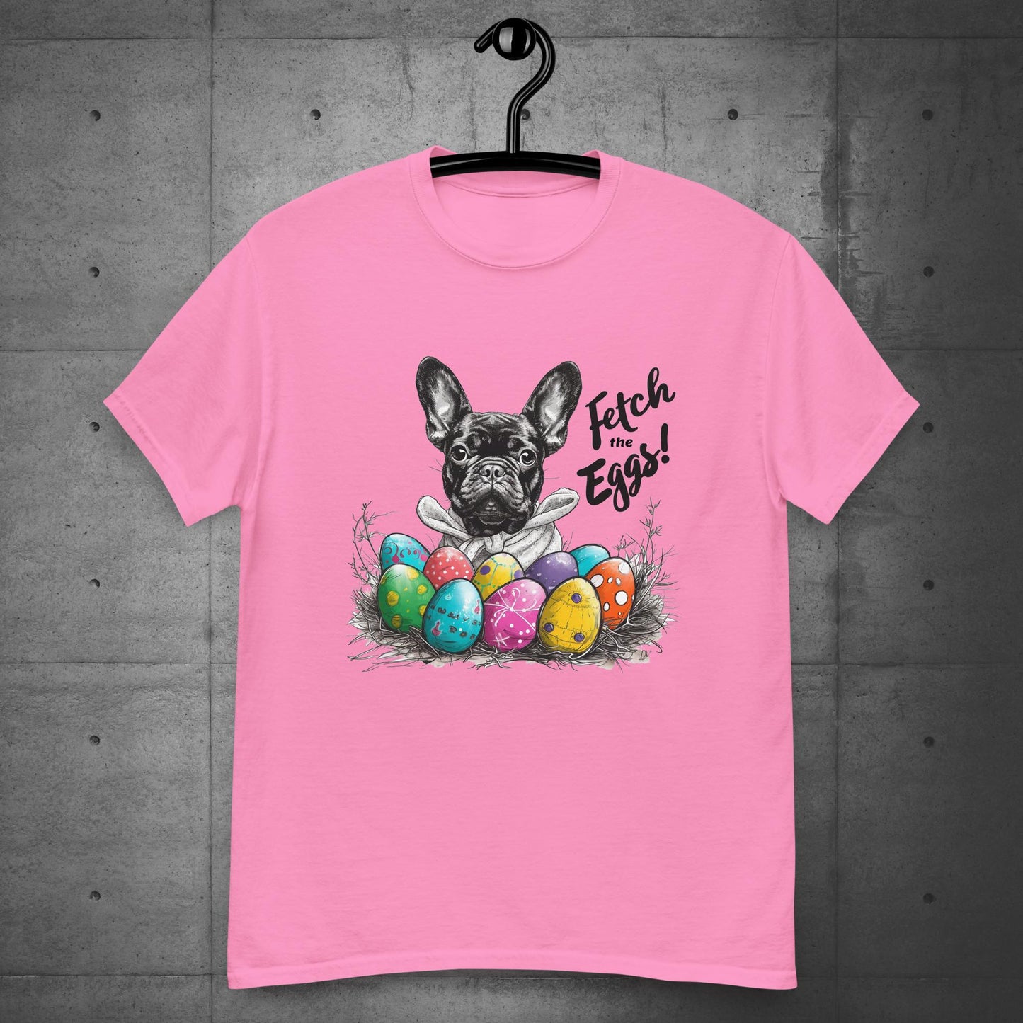 French Bulldog Fetch the Eggs Unisex T-Shirt - Frenchie Emporium