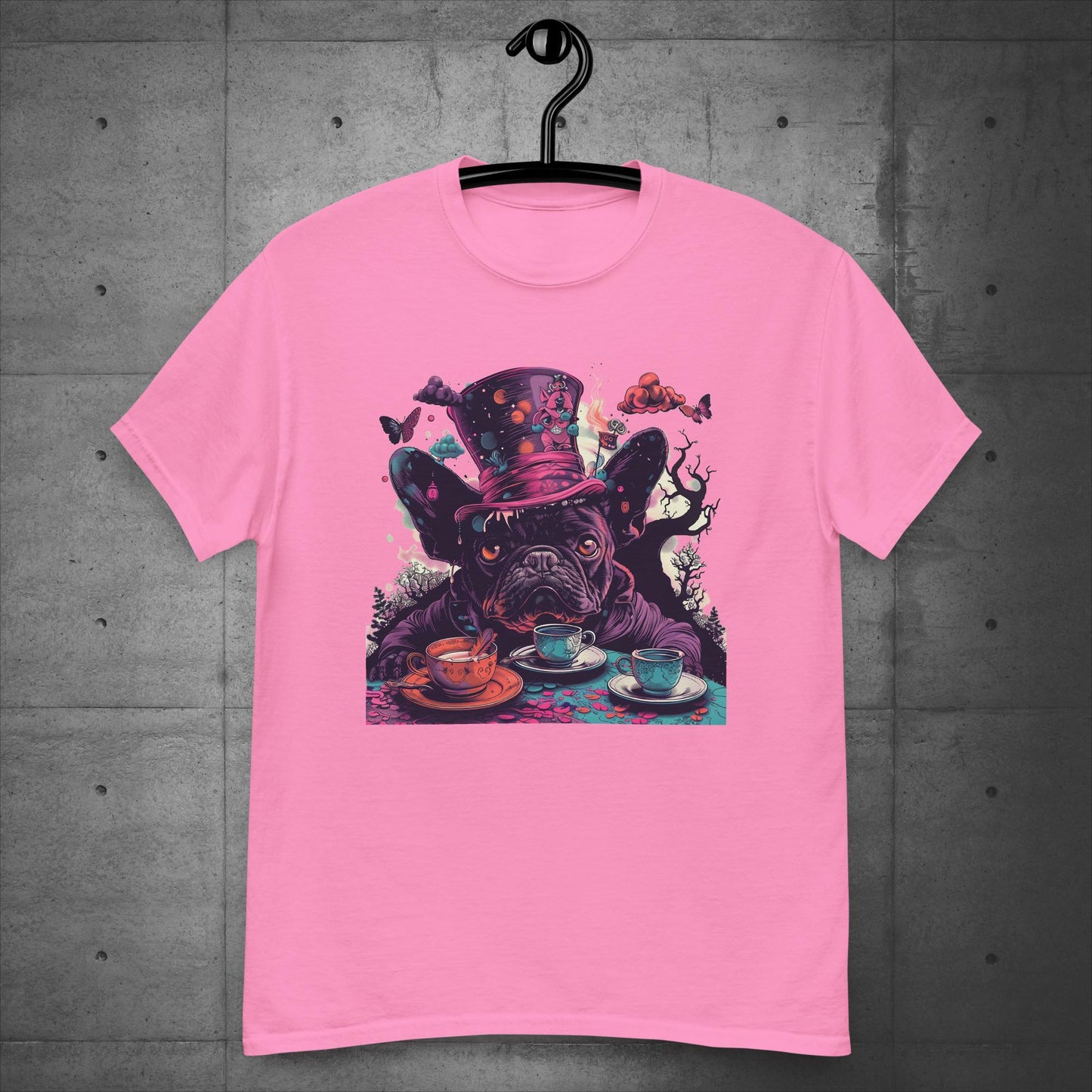 Alice in Wonderland Frenchie Tea Party - Unisex T-Shirt - Frenchie Emporium