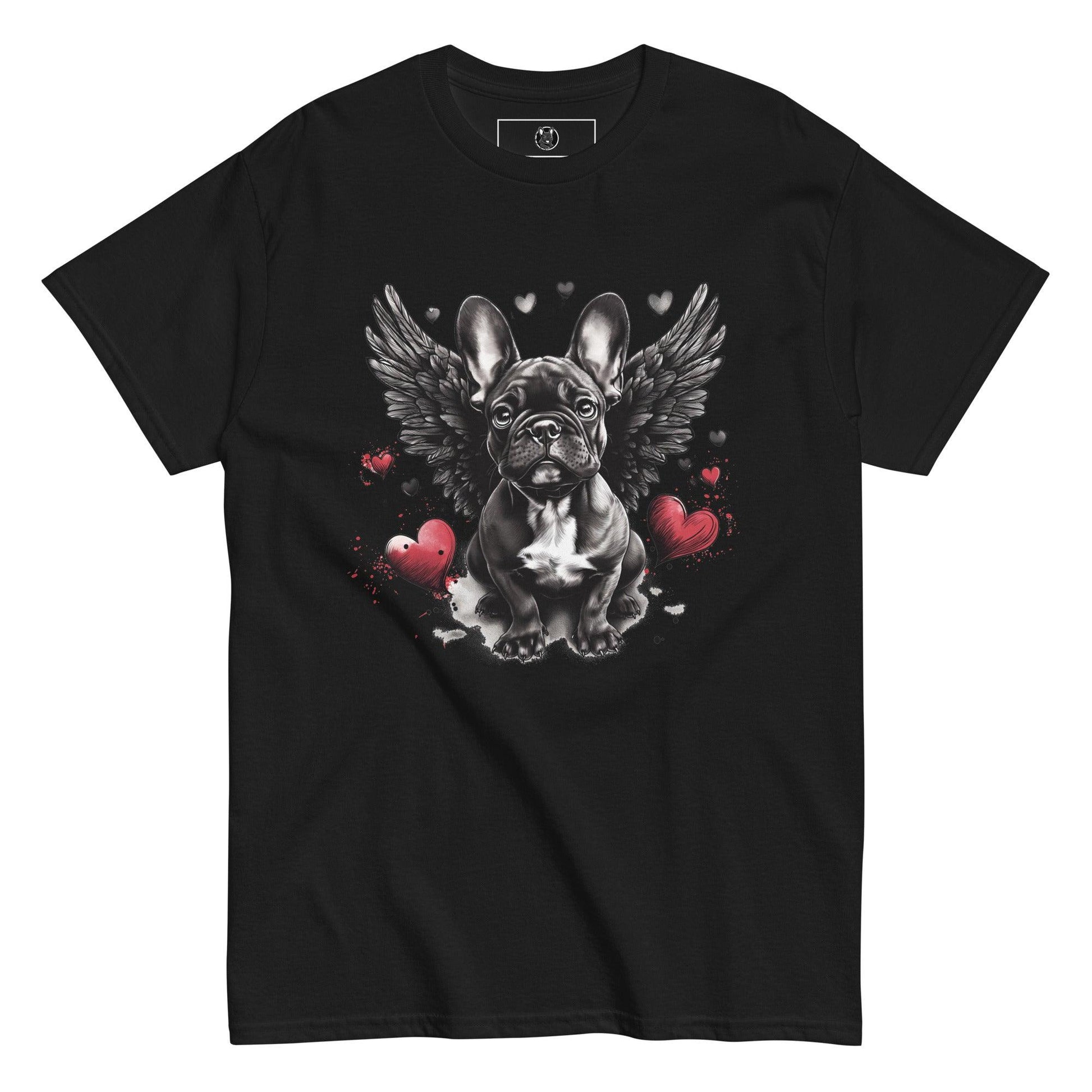 "Heavenly Hearts Frenchie" Unisex T-Shirt - Frenchie Emporium