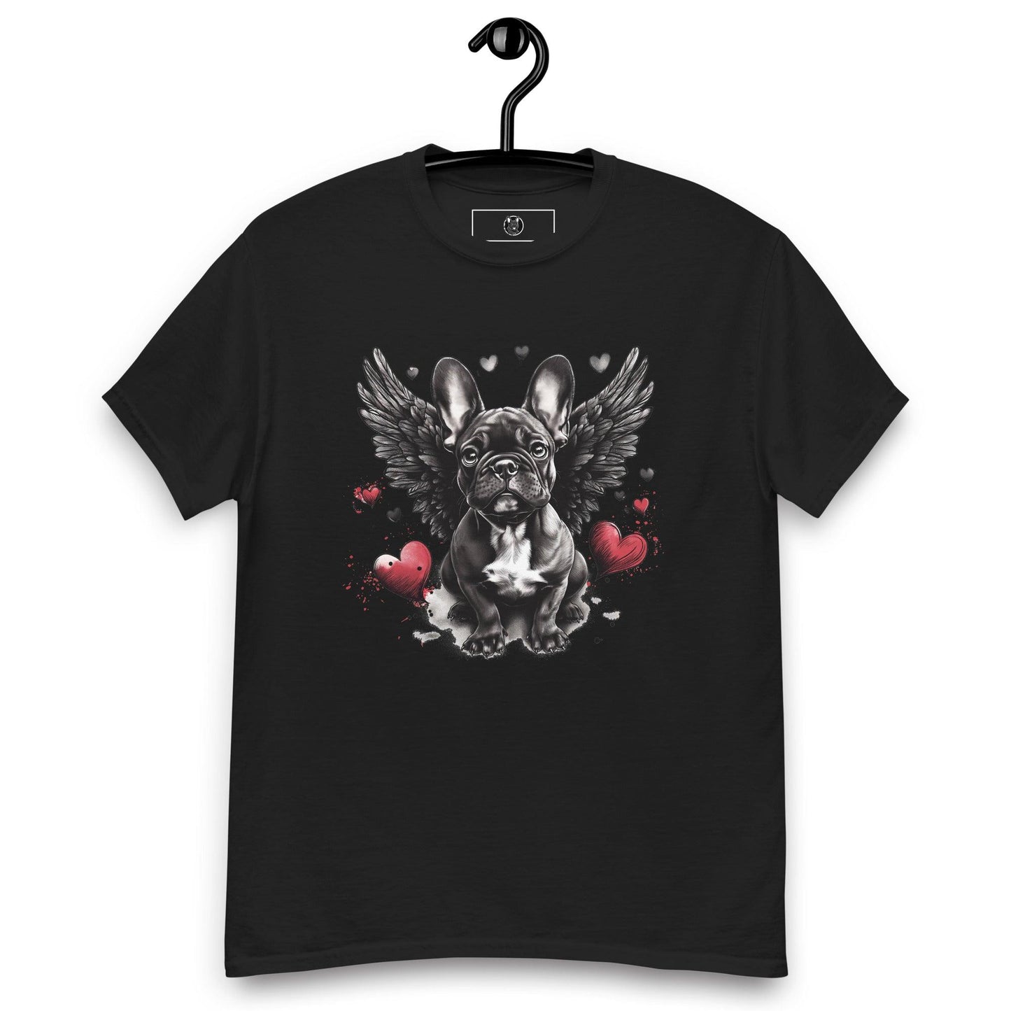 "Heavenly Hearts Frenchie" Unisex T-Shirt - Frenchie Emporium