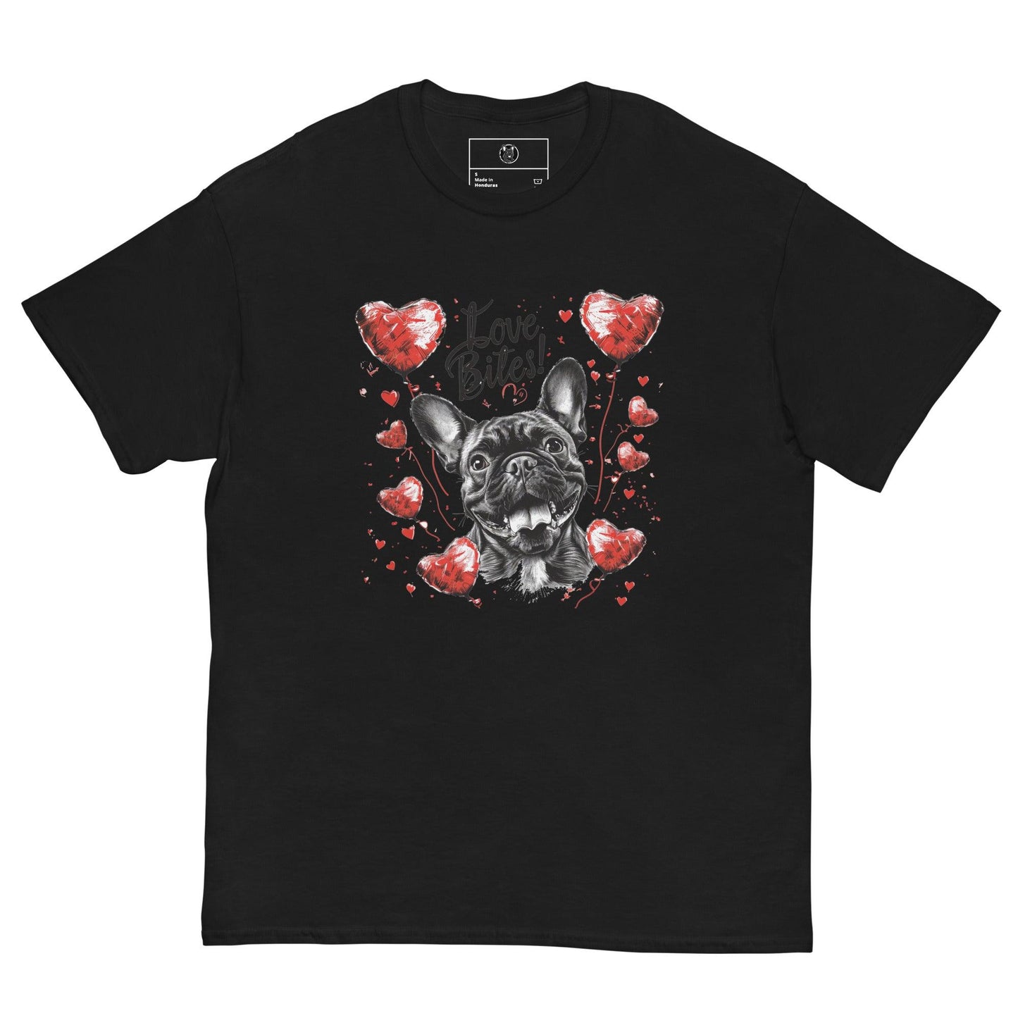 "Love Bites!" Frenchie - Unisex T-Shirt - Frenchie Emporium