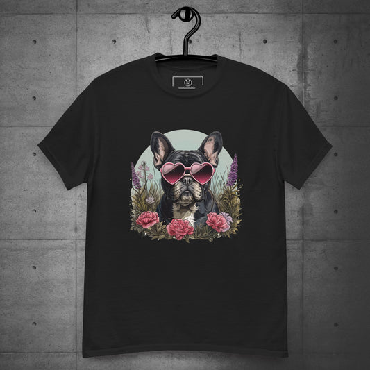 Frenchie Floral Bliss-Unisex T-shirt