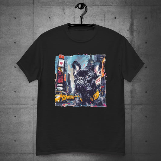 Dynamic Times Square Frenchie - Unisex T-shirt - Frenchie Emporium