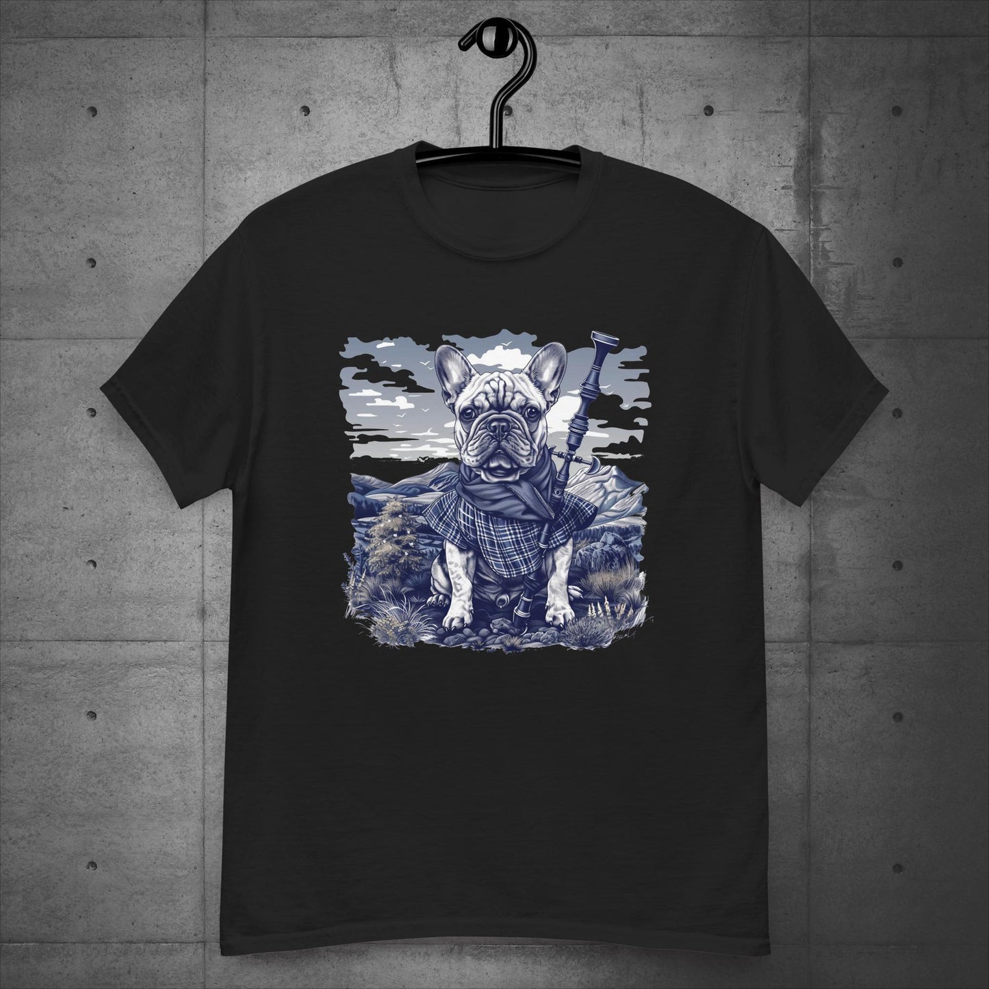 Tartan Highland Frenchie - Unisex T-Shirt - Frenchie Emporium