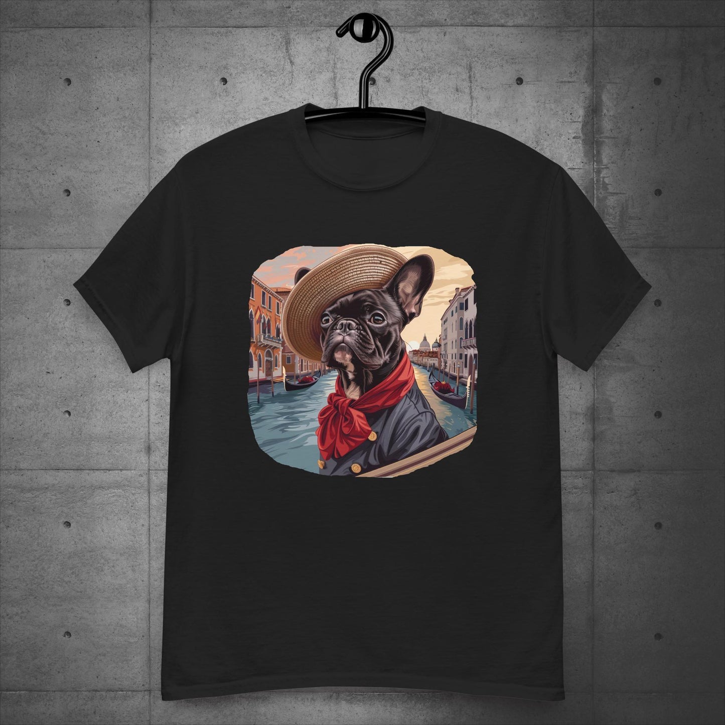 Frenchie Gondolier in Venice - Unisex T-Shirt - Frenchie Emporium