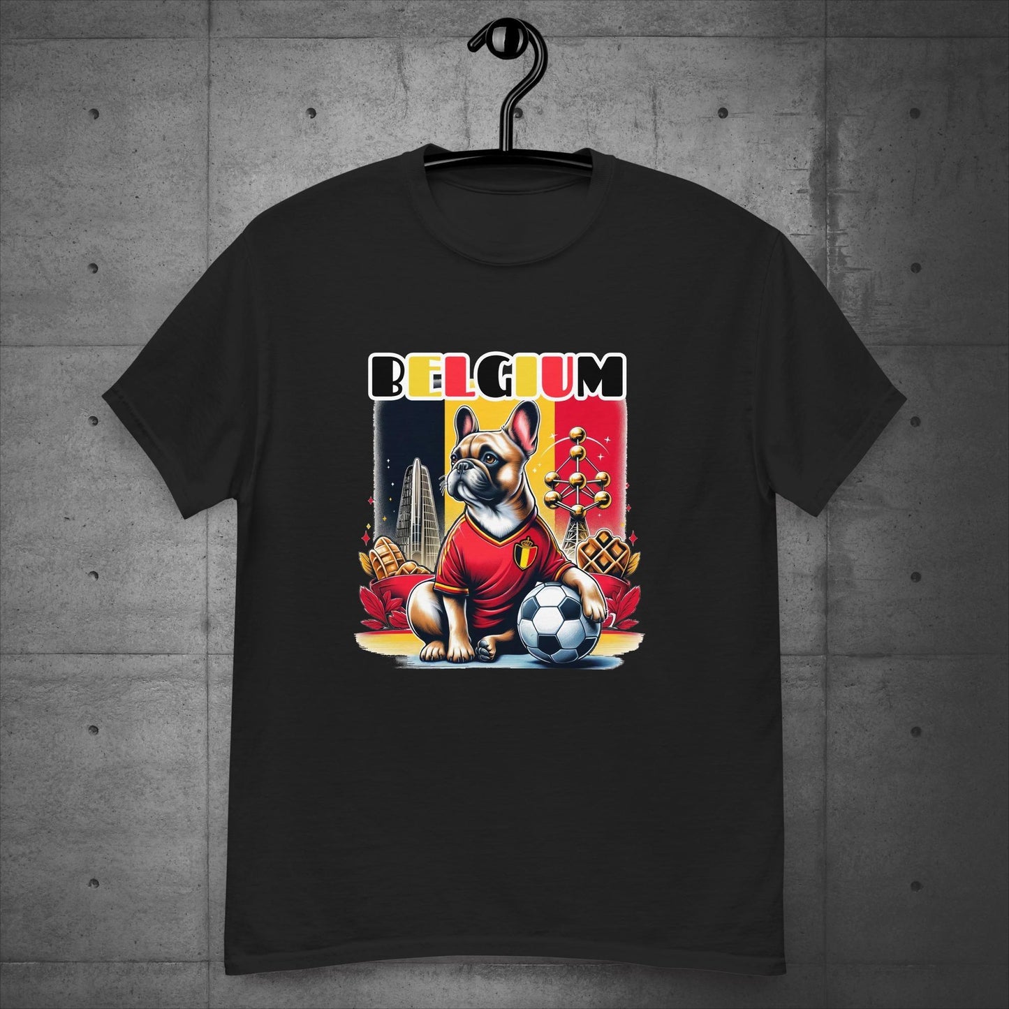 Frenchie Belgium Football Fan - Unisex T-Shirt - Frenchie Emporium