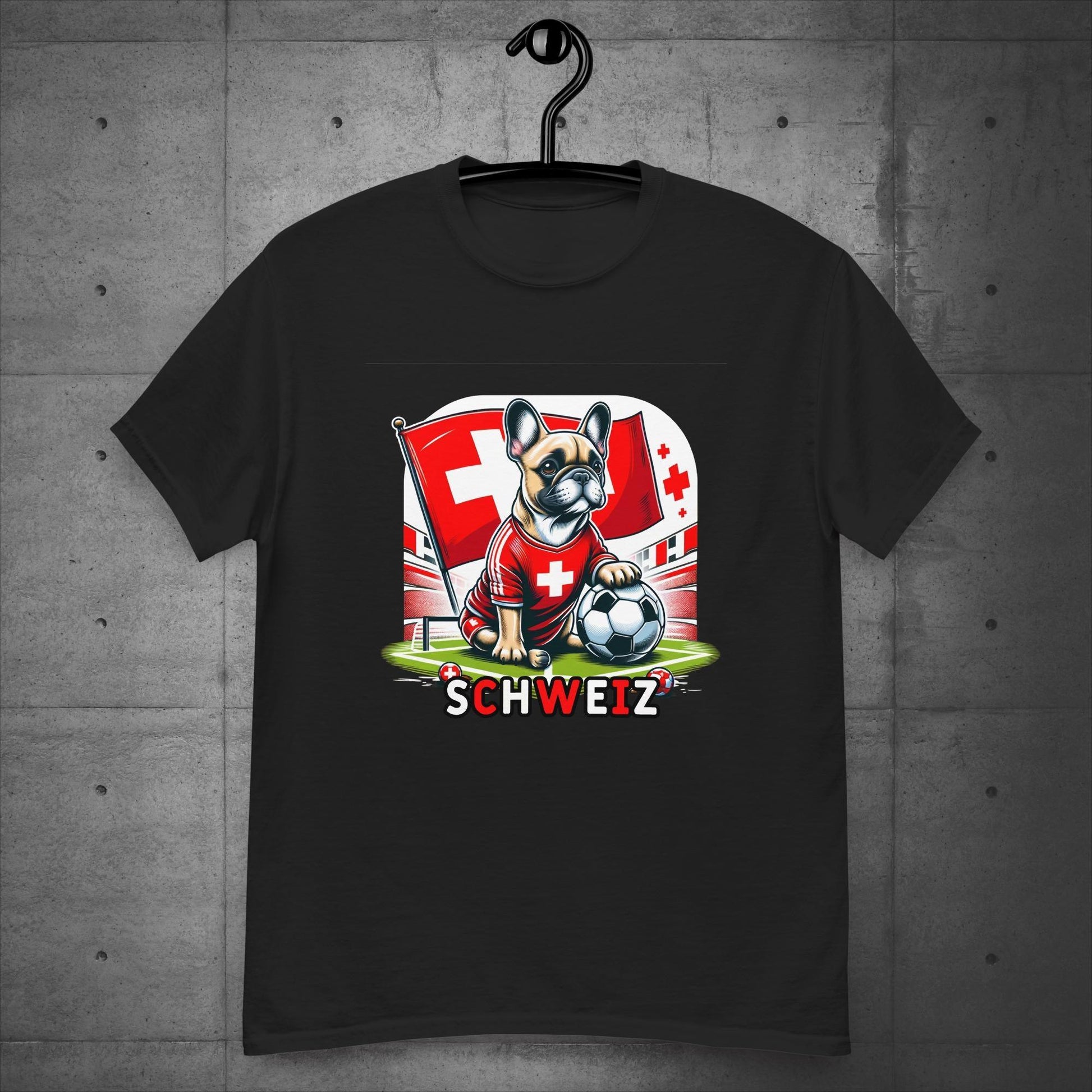 Frenchie Schweiz Football Fan - Unisex T-Shirt - Frenchie Emporium