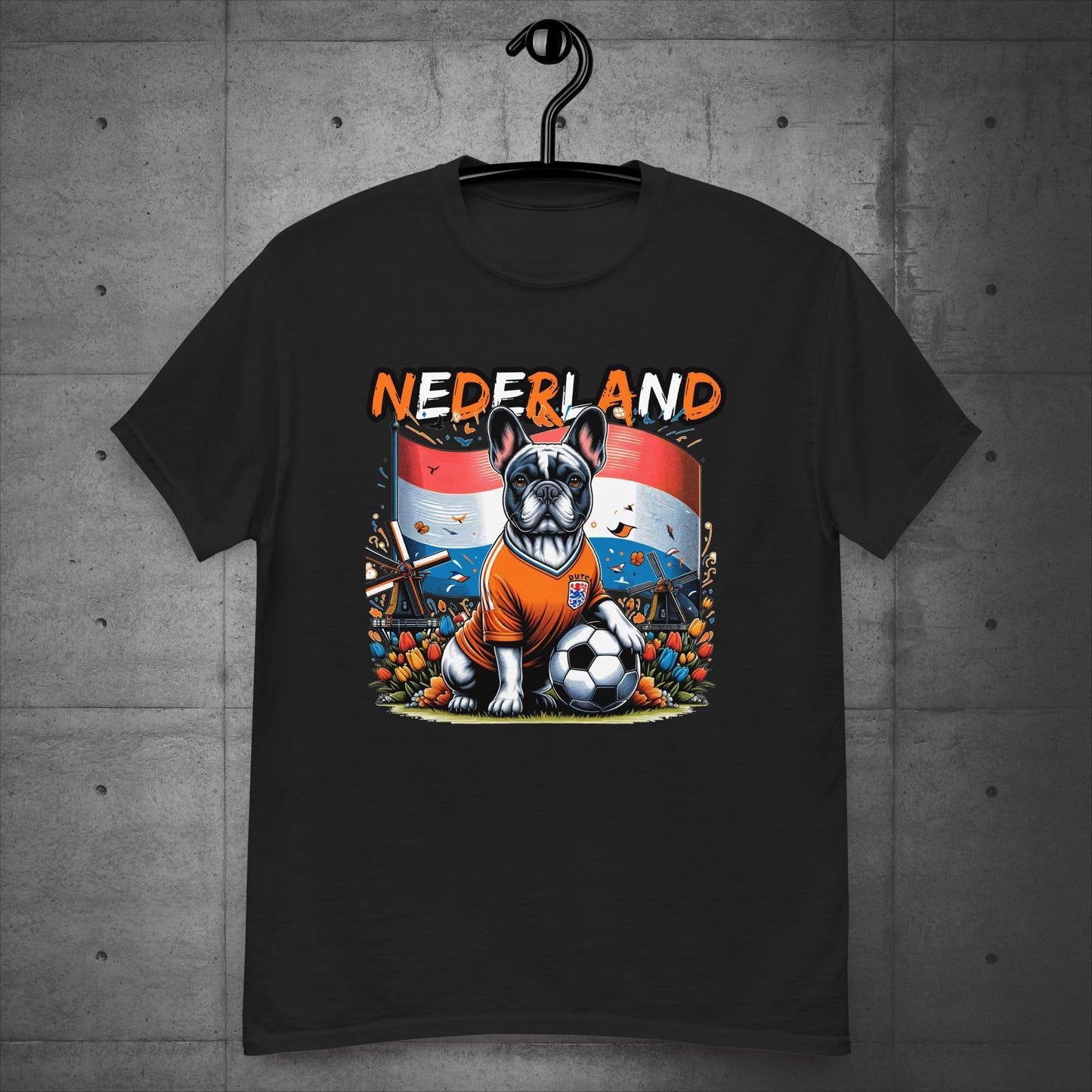 Frenchie Nederland Football Fan - Unisex T-Shirt - Frenchie Emporium