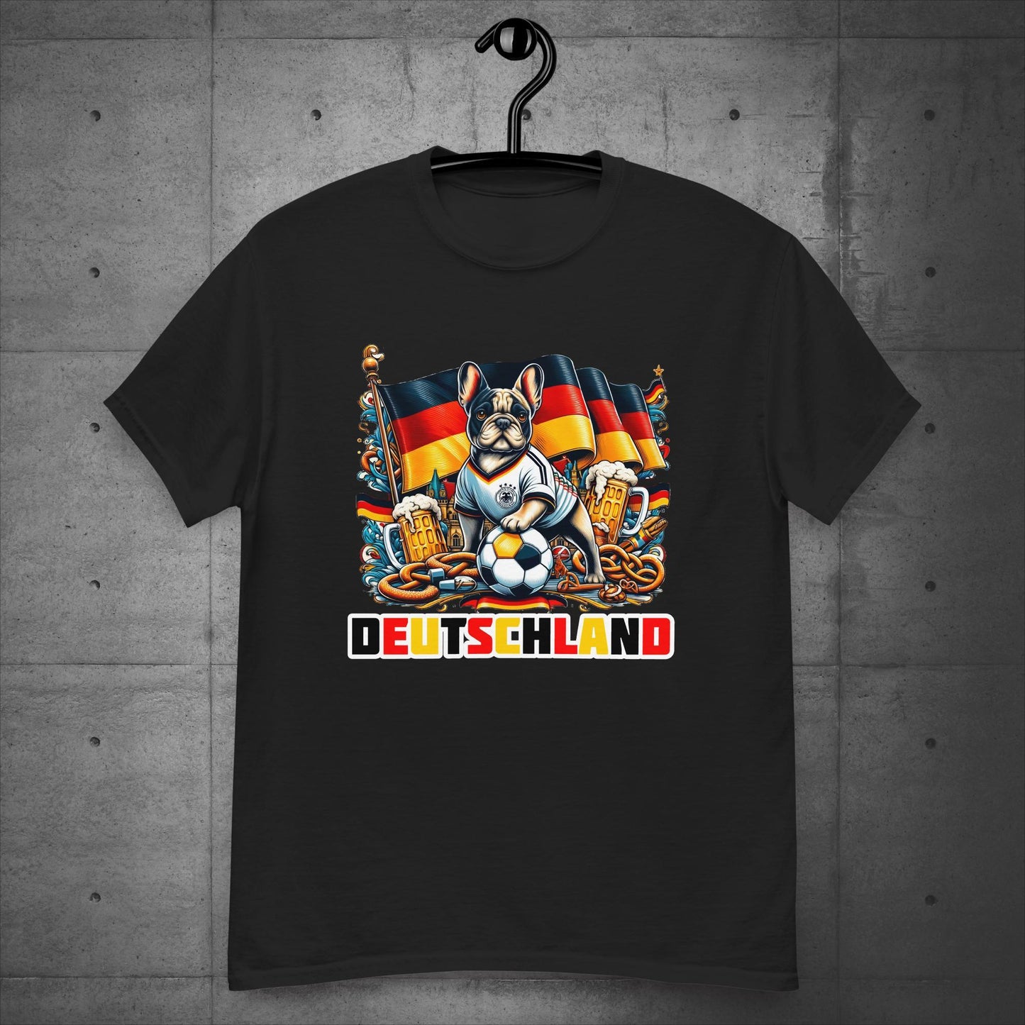 Frenchie Deutschland Football Fan - Unisex T-Shirt - Frenchie Emporium
