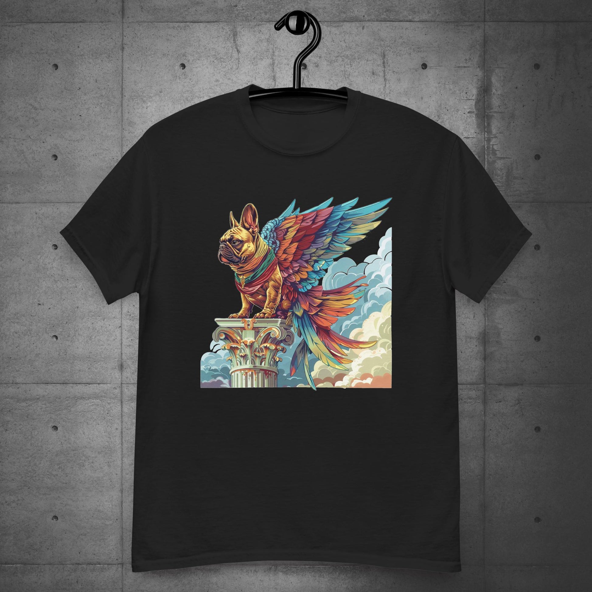 "Winged Guardian" Frenchie Unisex T-Shirt - Frenchie Emporium