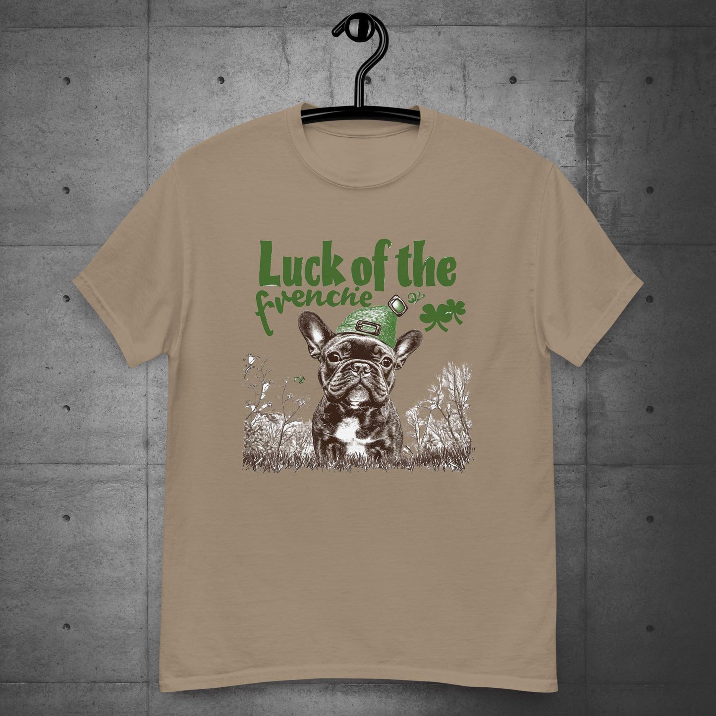 Luck of the Paw-rish Frenchie Unisex T-shirt