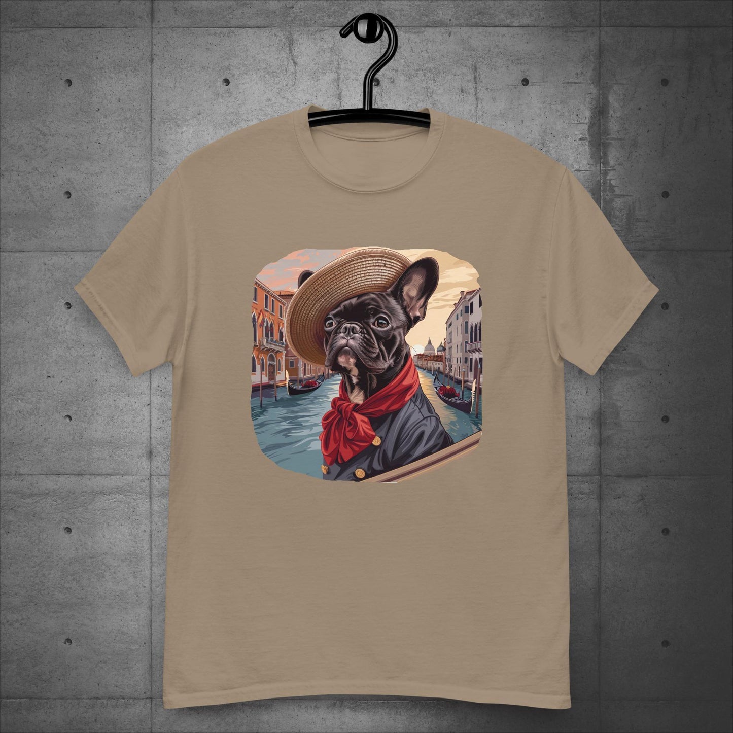 Frenchie Gondolier in Venice - Unisex T-Shirt - Frenchie Emporium