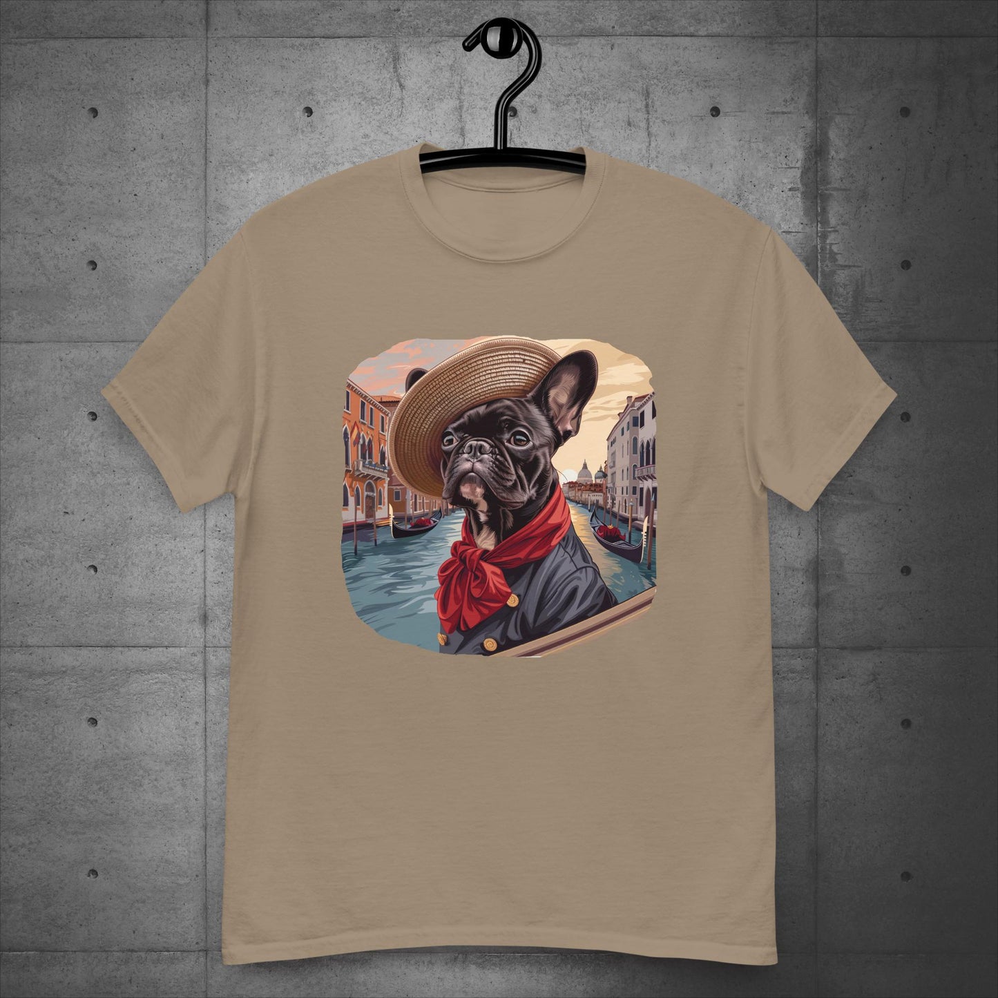 Frenchie Gondolier in Venice - Unisex T-Shirt