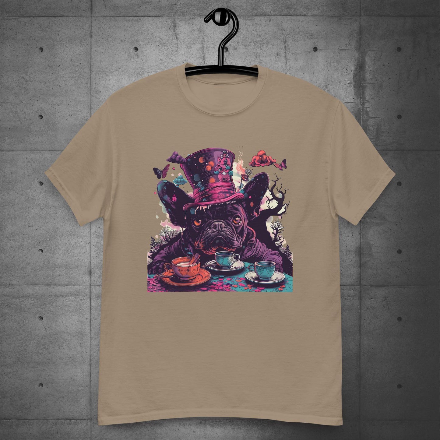 Alice in Wonderland Frenchie Tea Party - Unisex T-Shirt - Frenchie Emporium