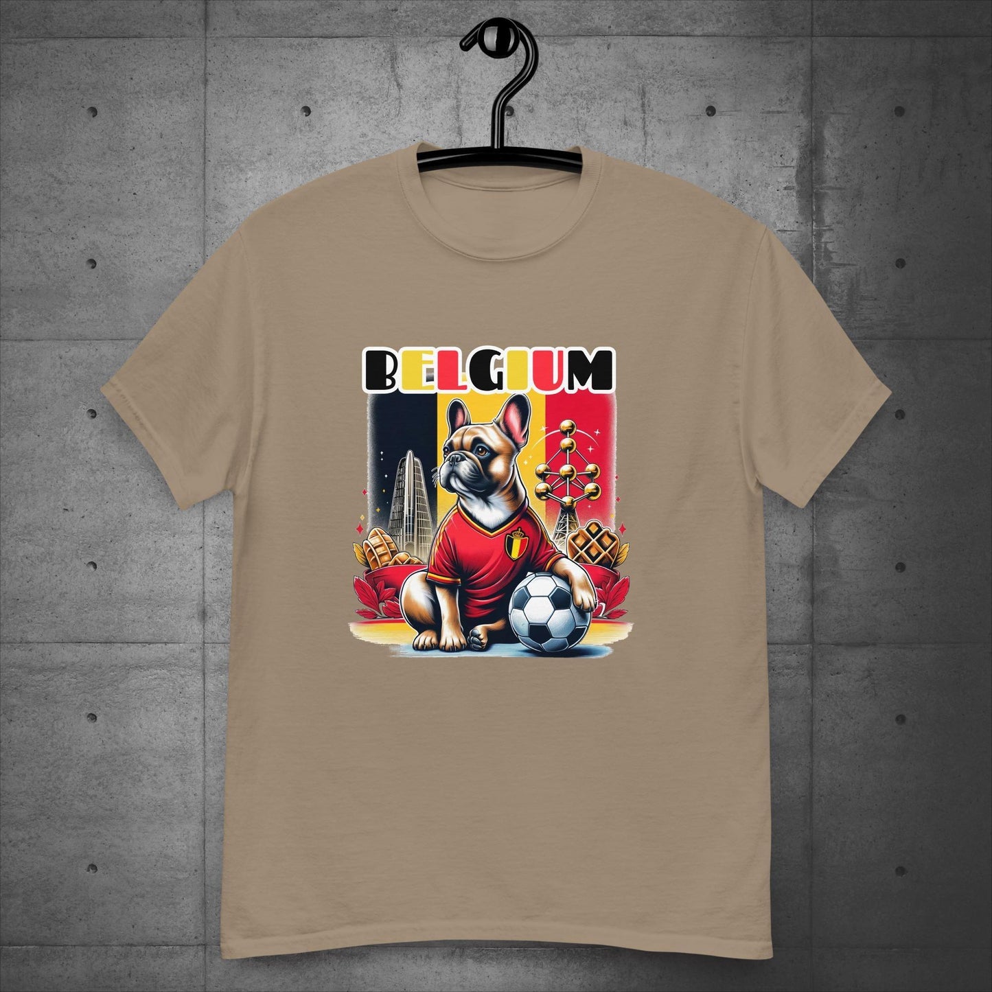 Frenchie Belgium Football Fan - Unisex T-Shirt - Frenchie Emporium