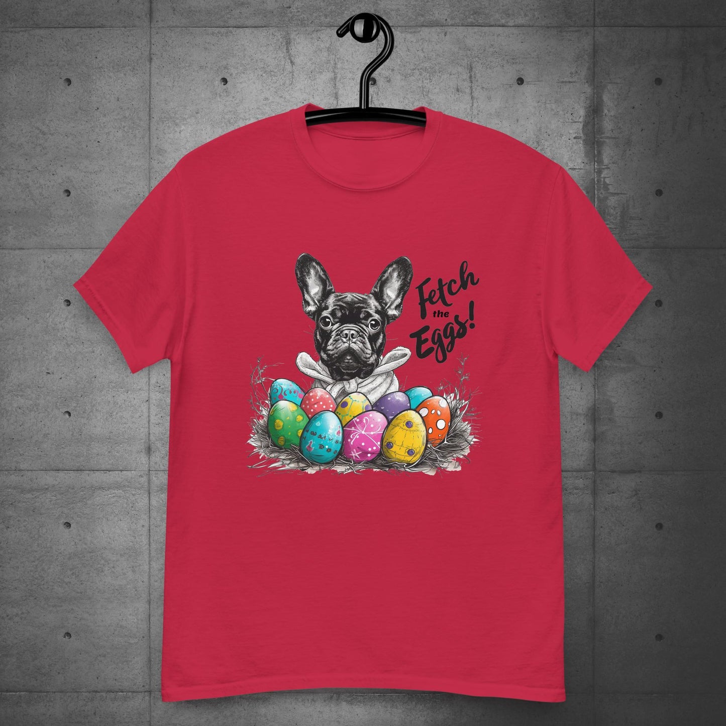 French Bulldog Fetch the Eggs Unisex T-Shirt - Frenchie Emporium